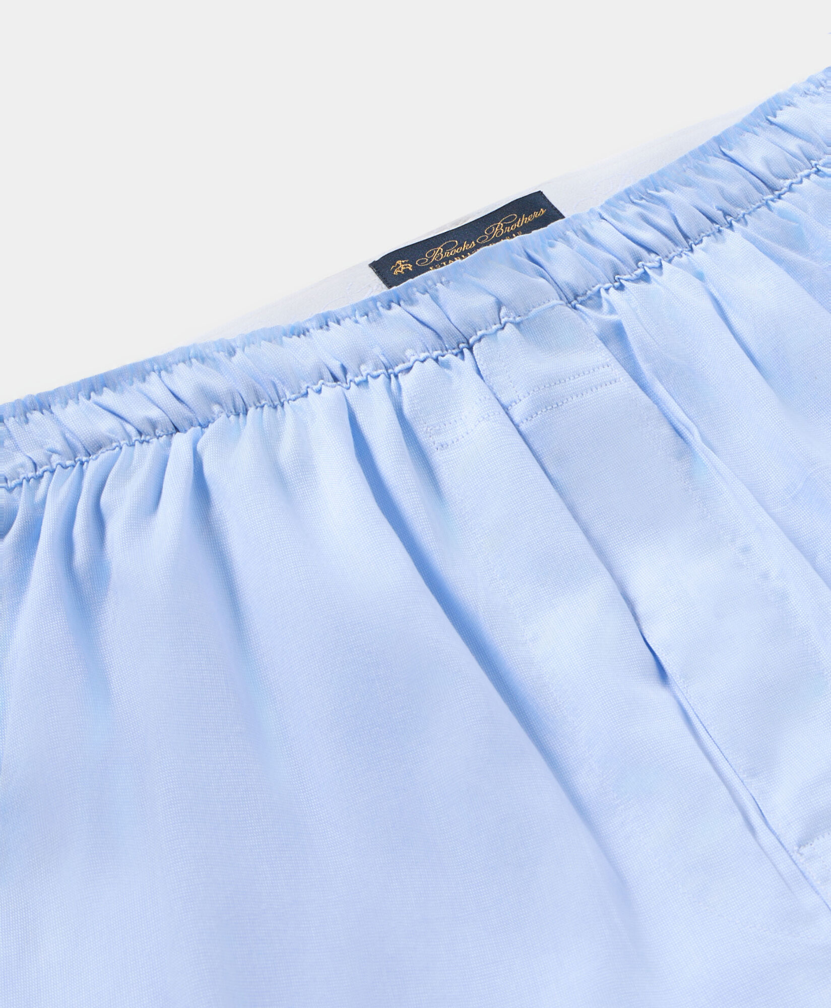 Brooks Brothers Cotton Boxer Shorts Light Blue UNDER021COPCO001LTBLP001