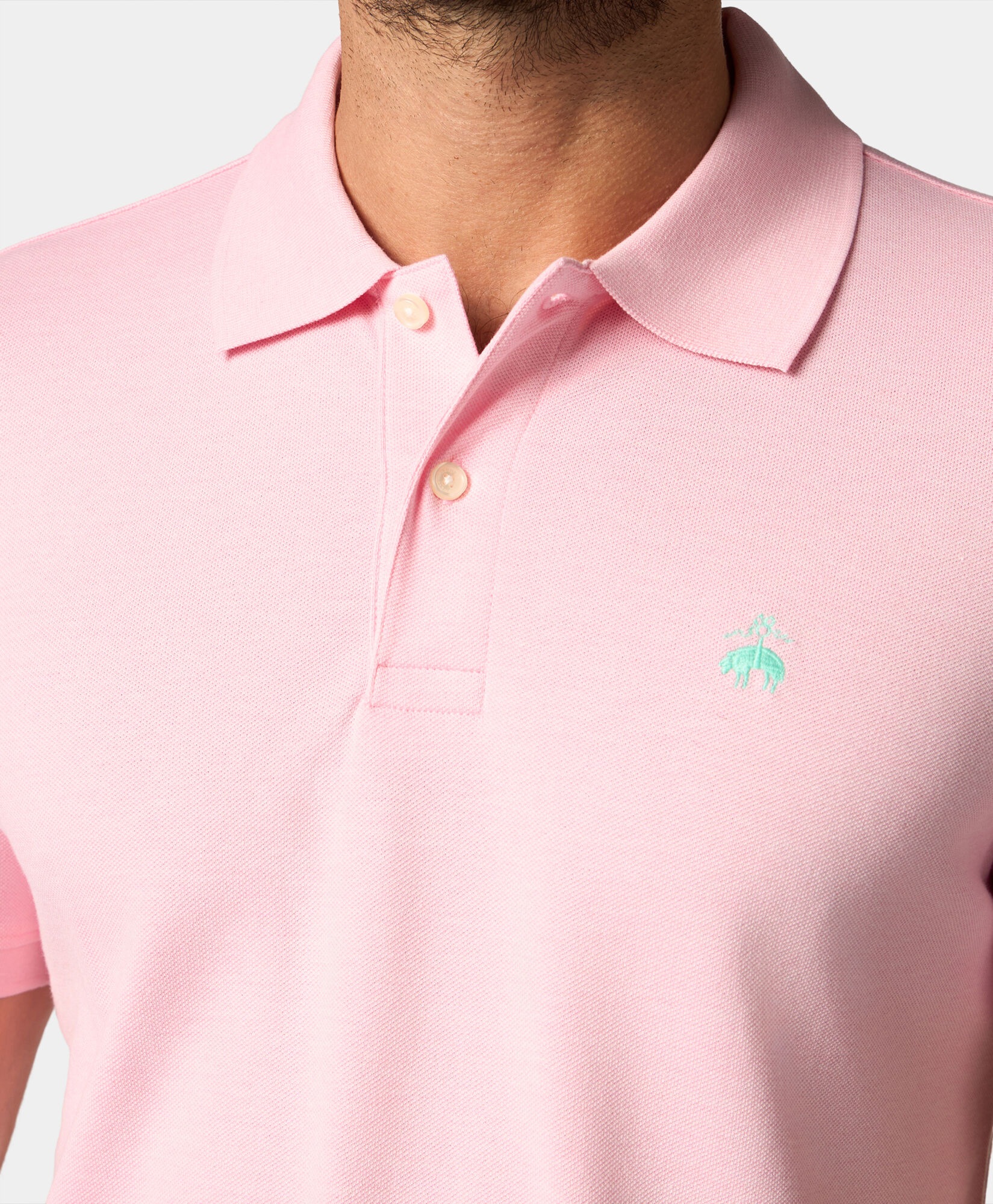 Brooks Brothers Golden Fleece Stretch Cotton Pique Polo Pink 1000090710US100219109