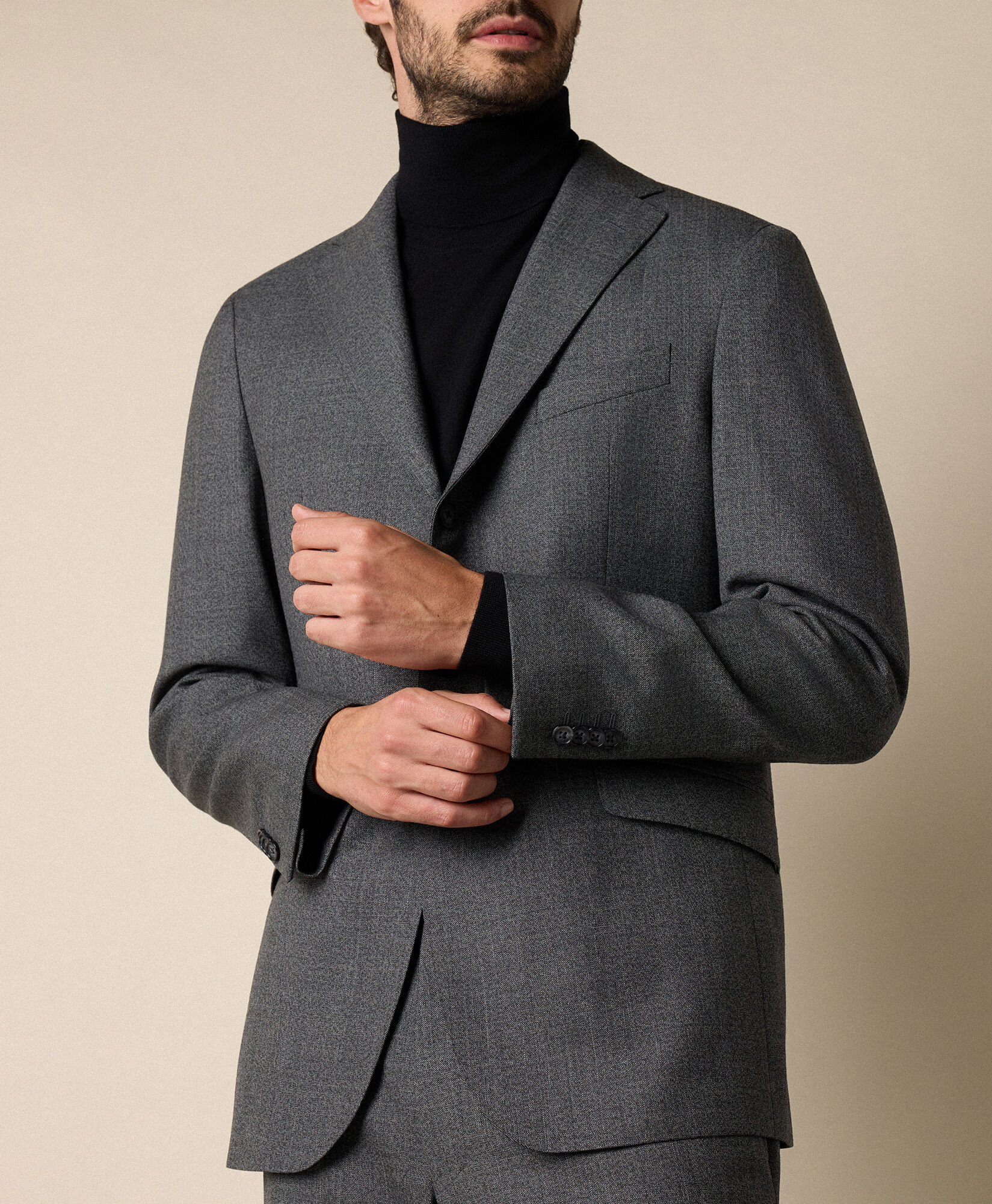 Brooks Brothers Abito in Lana Sharkskin Grigio STREG055WOPWO001MDGRP001