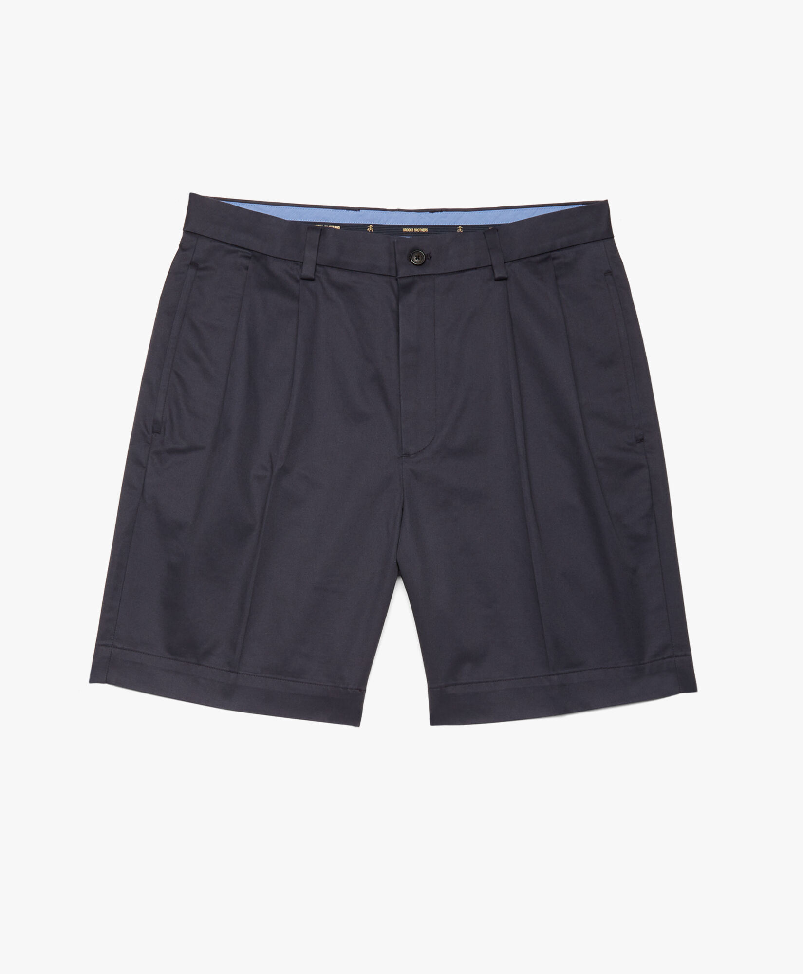 Brooks Brothers Stretch Short Pleat Front Navy 1000044588US100100140