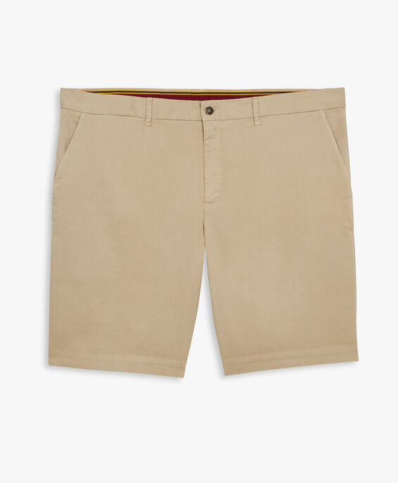 Brooks Brothers Beigefarbene Chino-Shorts aus Baumwolle Beige CPBER007COBSP002BEIGP001