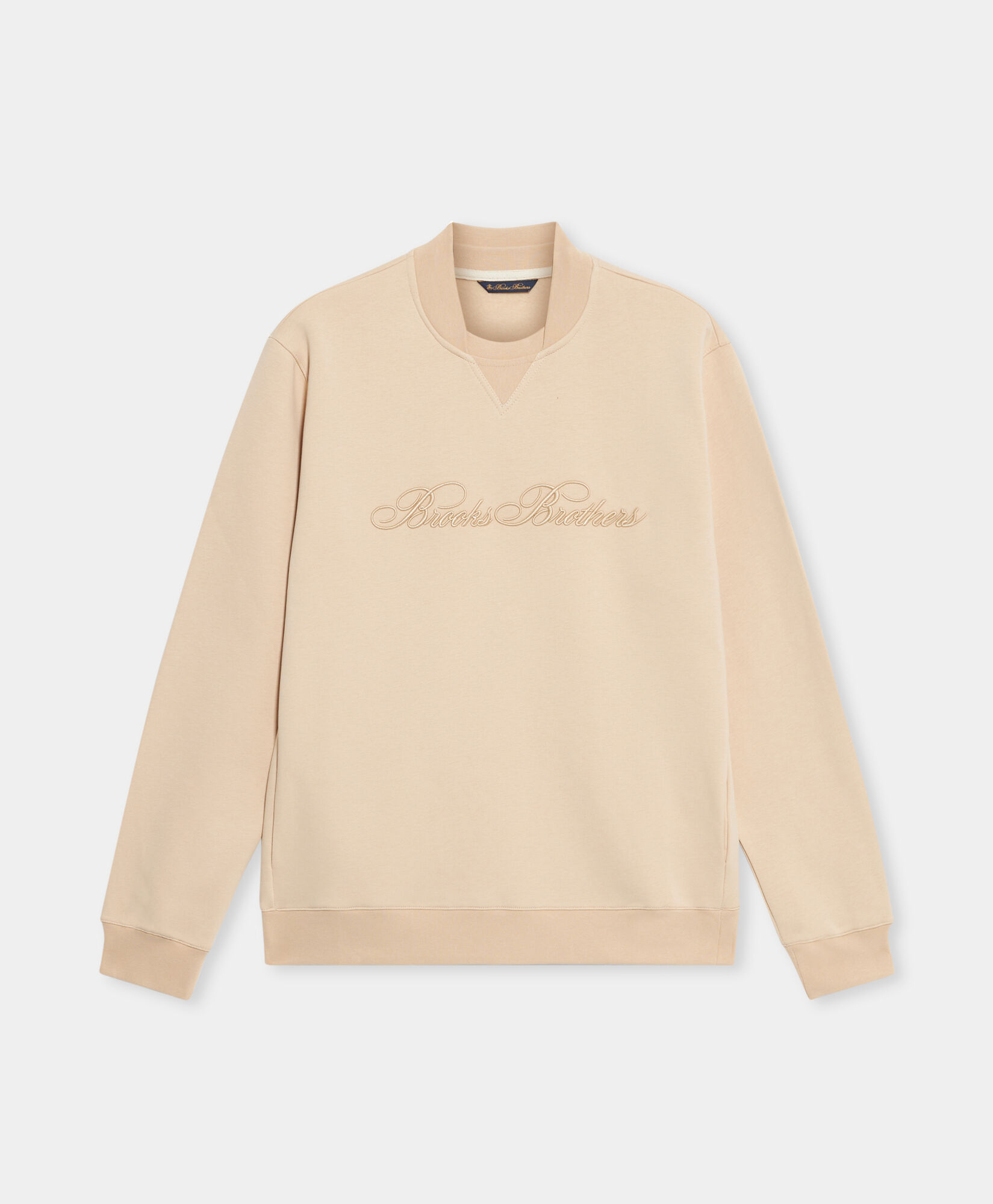 Cotton Crewneck Logo Sweater
