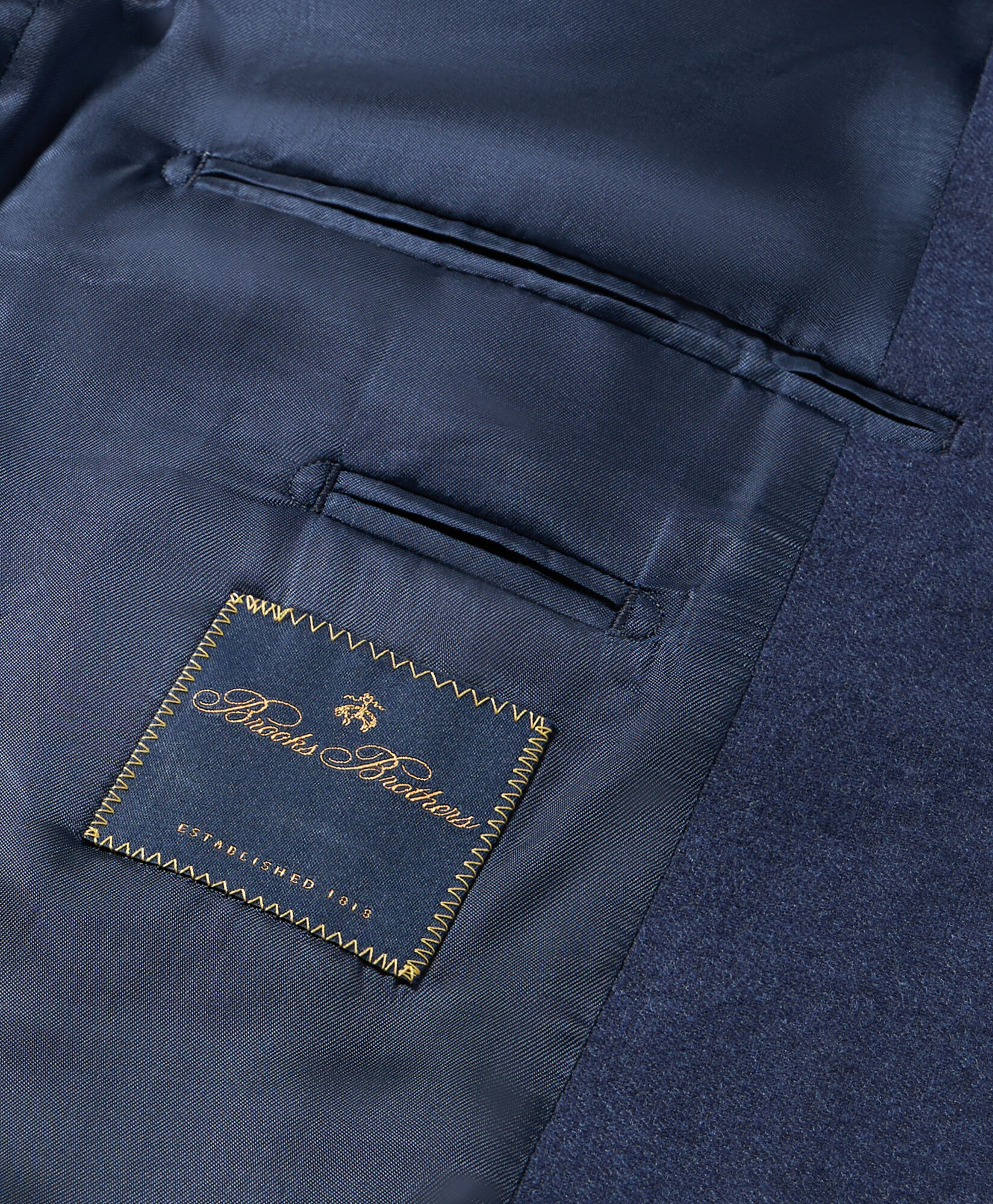 Brooks Brothers Wool Travel Suit Blue STREG065WOBPA007BLUEP001