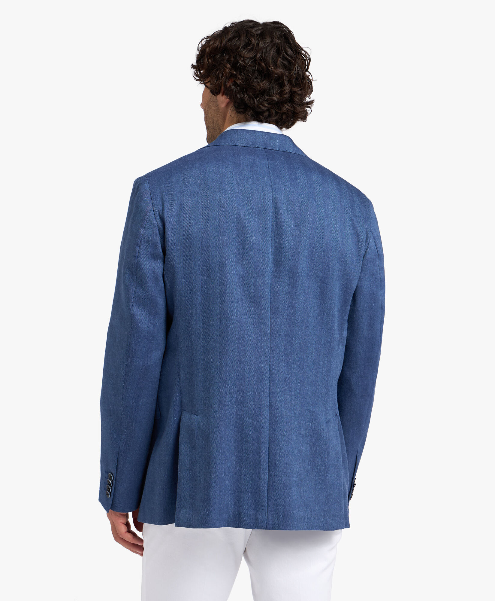 Navy Virgin Wool and Linen Blazer in Navy for Men Brooks Brothers EU