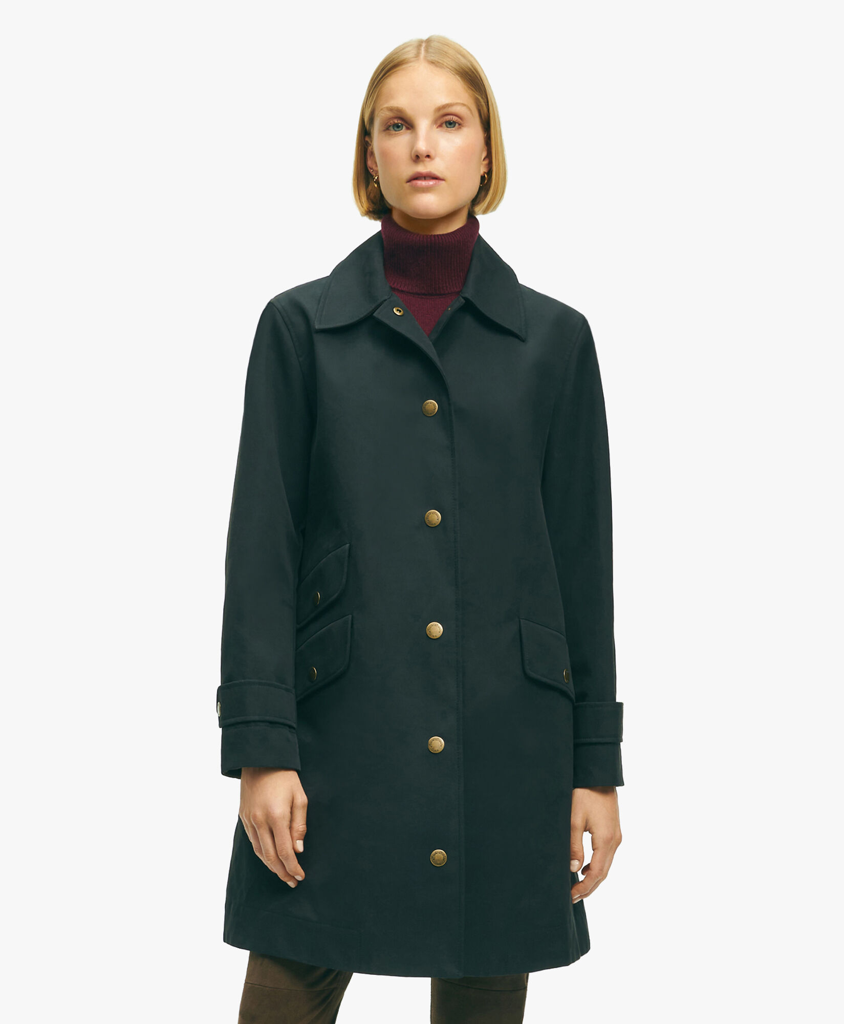 Brooks brothers womens raincoat top