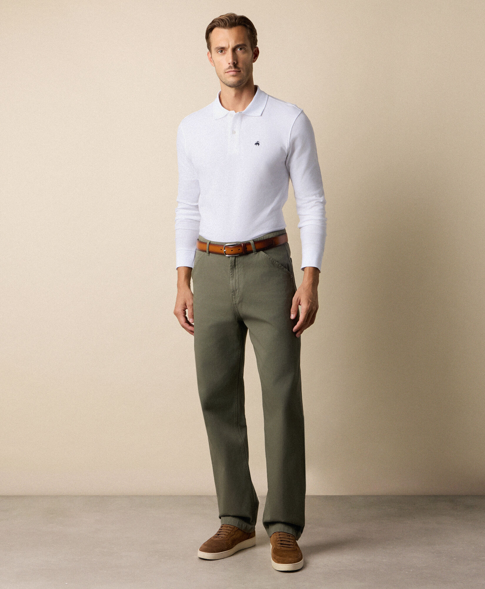 Brooks Brothers Piqué Cotton Polo White POJERL10COBEA001WHITP001