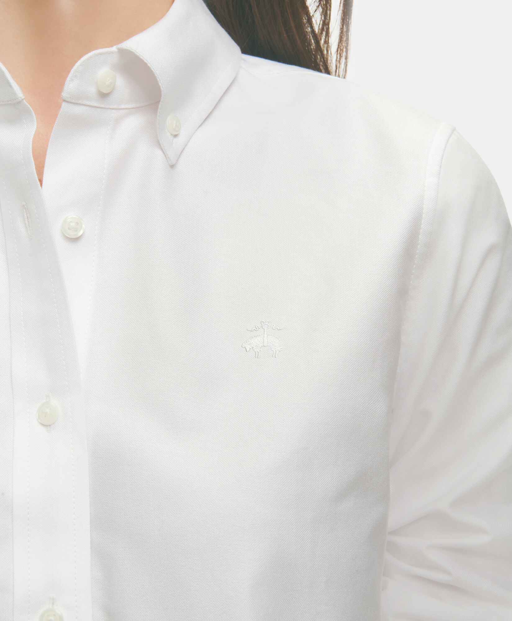 Classic Fit Oxford Button Down Shirt in White for Women Brooks Brothers UK