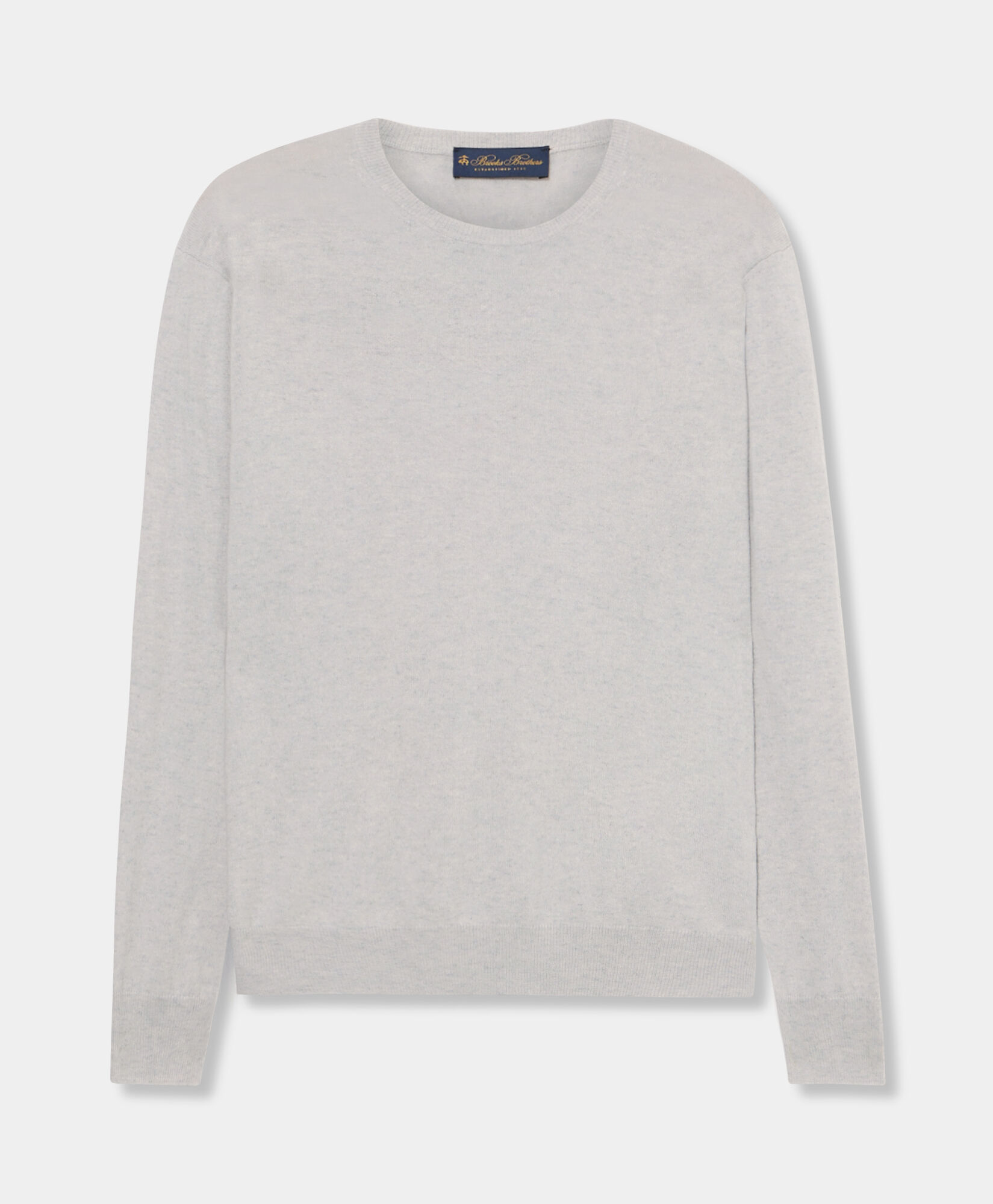 Brooks Brothers Pull Col Rond en Cachemire Glace KNCRN050WSPWS001ICEPL001