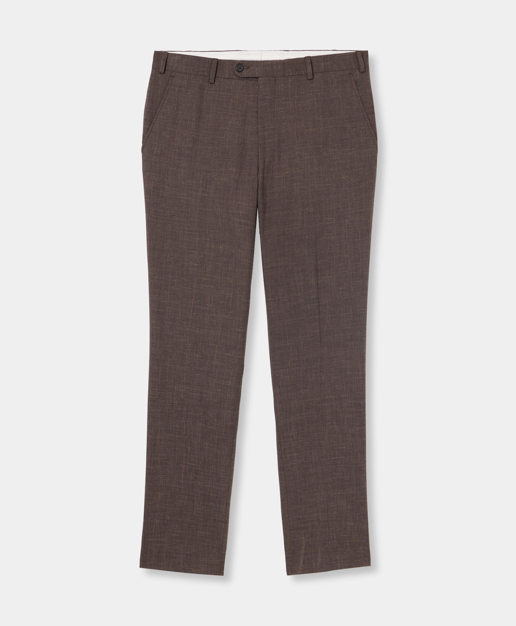 Brooks Brothers Summertime Wool-Silk-Linen Blend Suit Brown STREG038WVBLI004BRWNP001