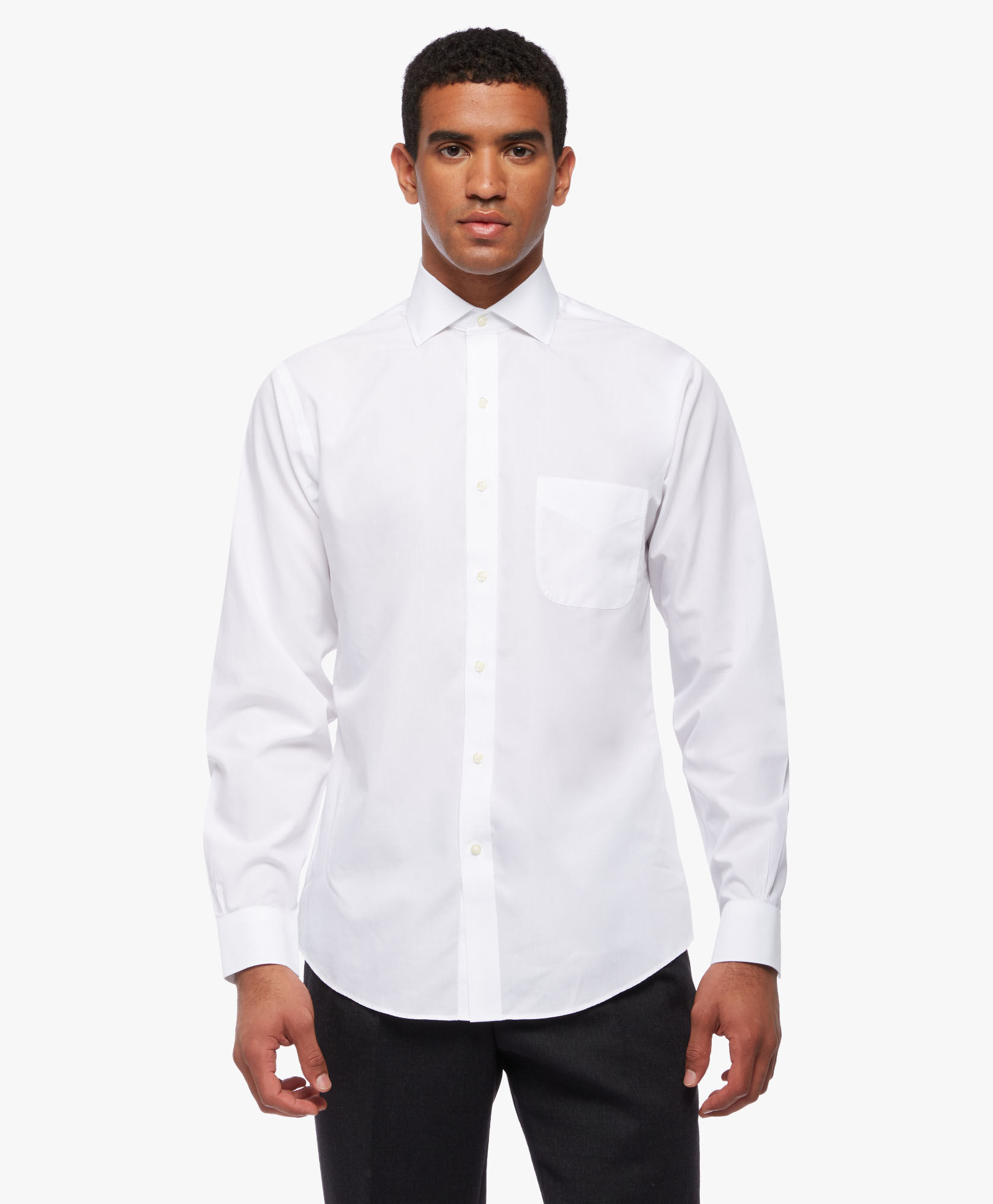 Brooks brothers white dress shirt clearance
