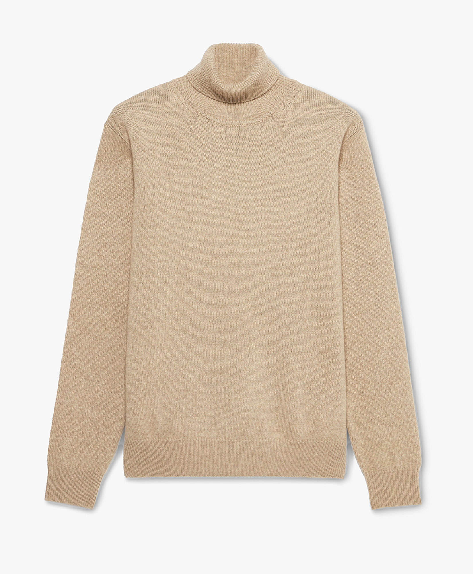 Camel Colored Wool Cashmere Blend Turtleneck Sweater in Camel for Men Brooks Brothers EU