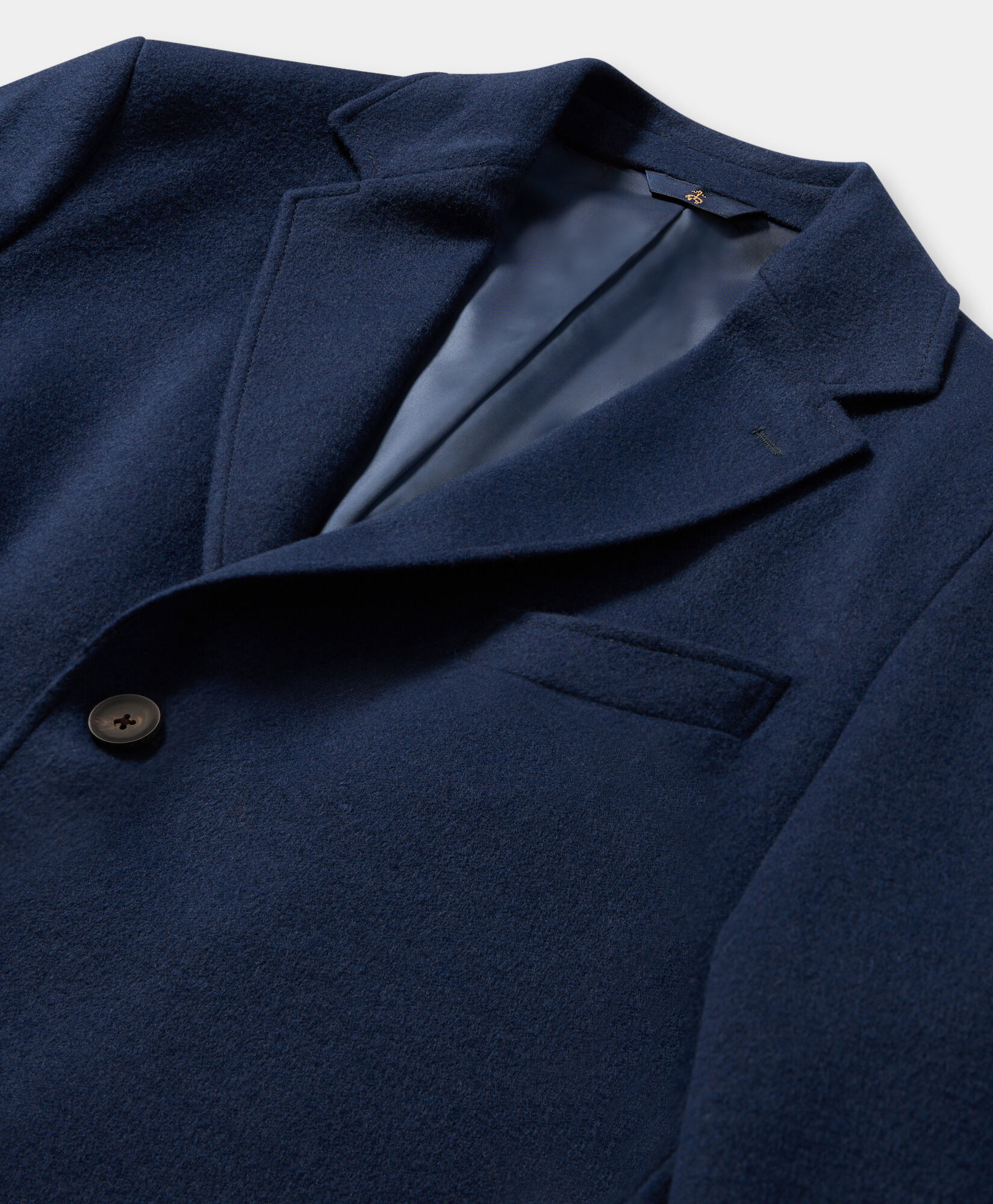 Brooks Brothers Wool Dress Coat Navy DRCOA007WOBPE001NAVYP001