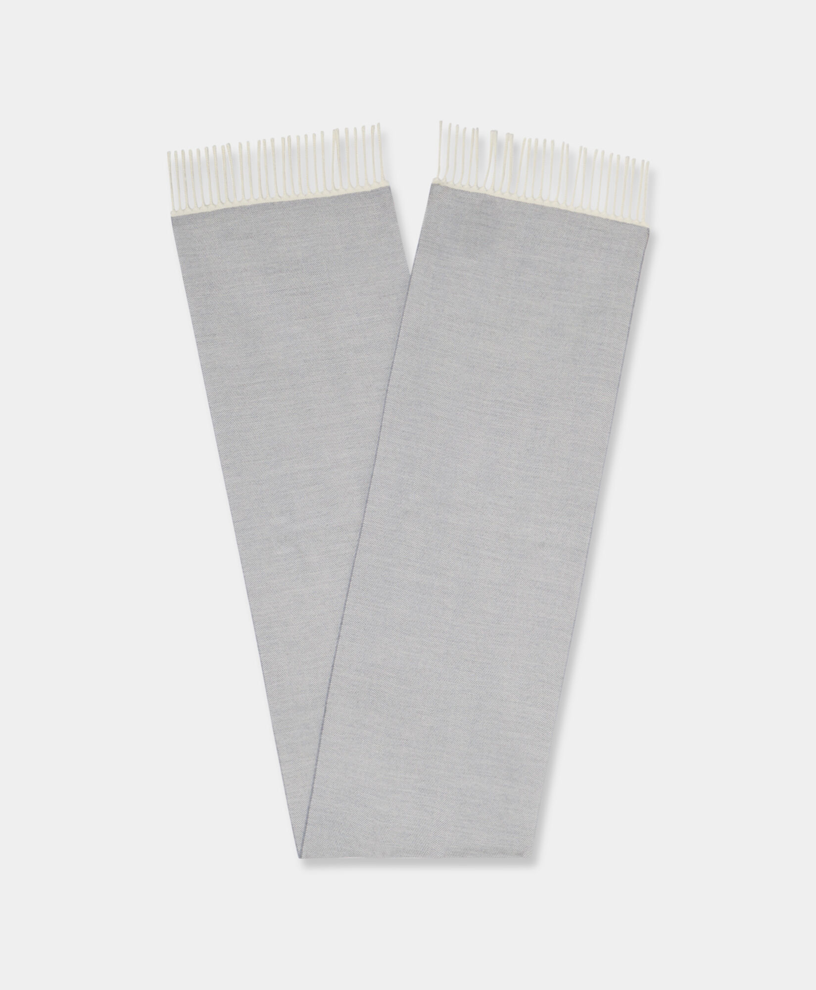 Brooks Brothers Chevron Wool Scarf Light Grey ACSCF017WOPWO001LTGRF001