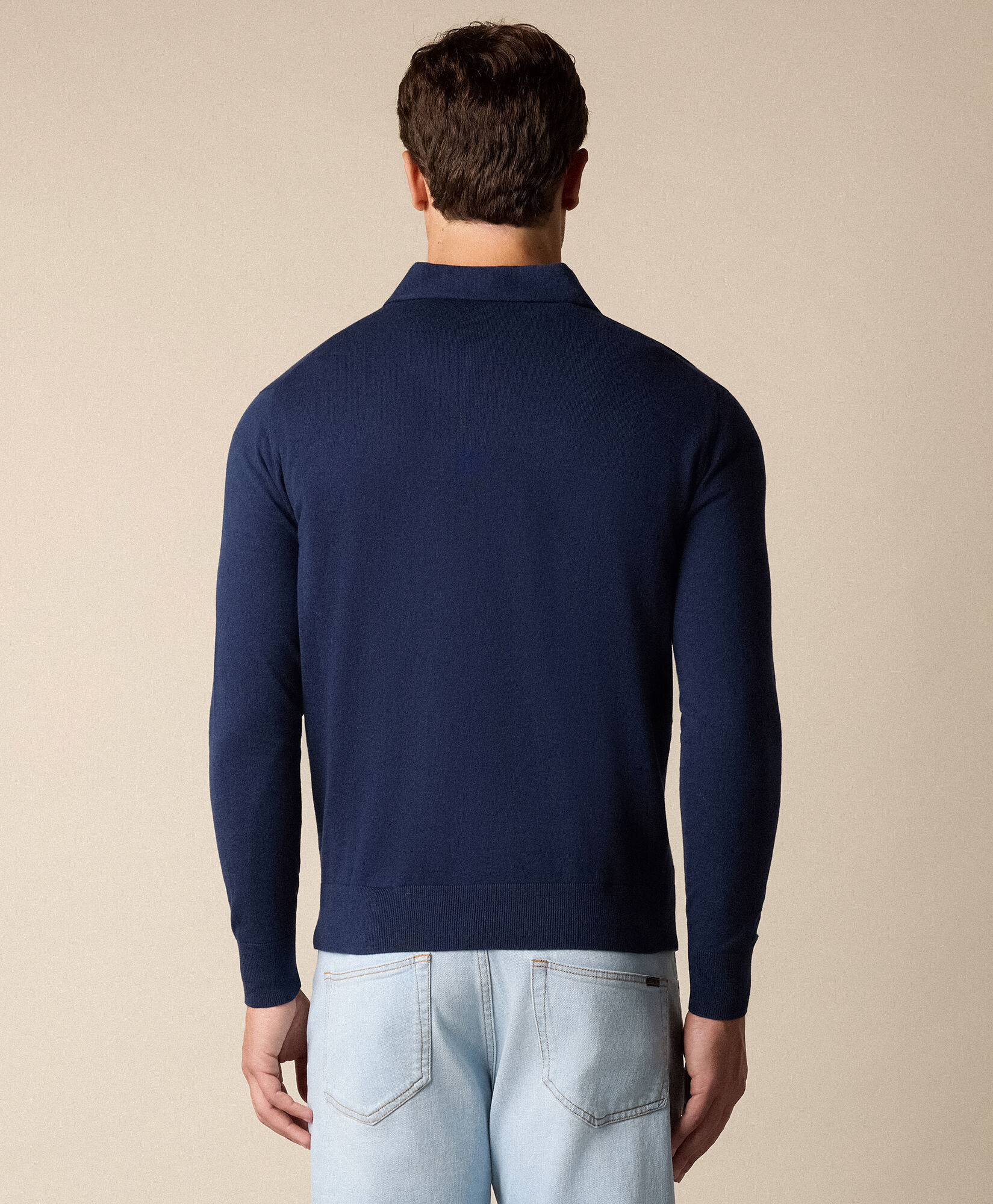 Brooks Brothers Cotton-Cashmere Polo Navy KNPOL026COBWS002NAVYP001