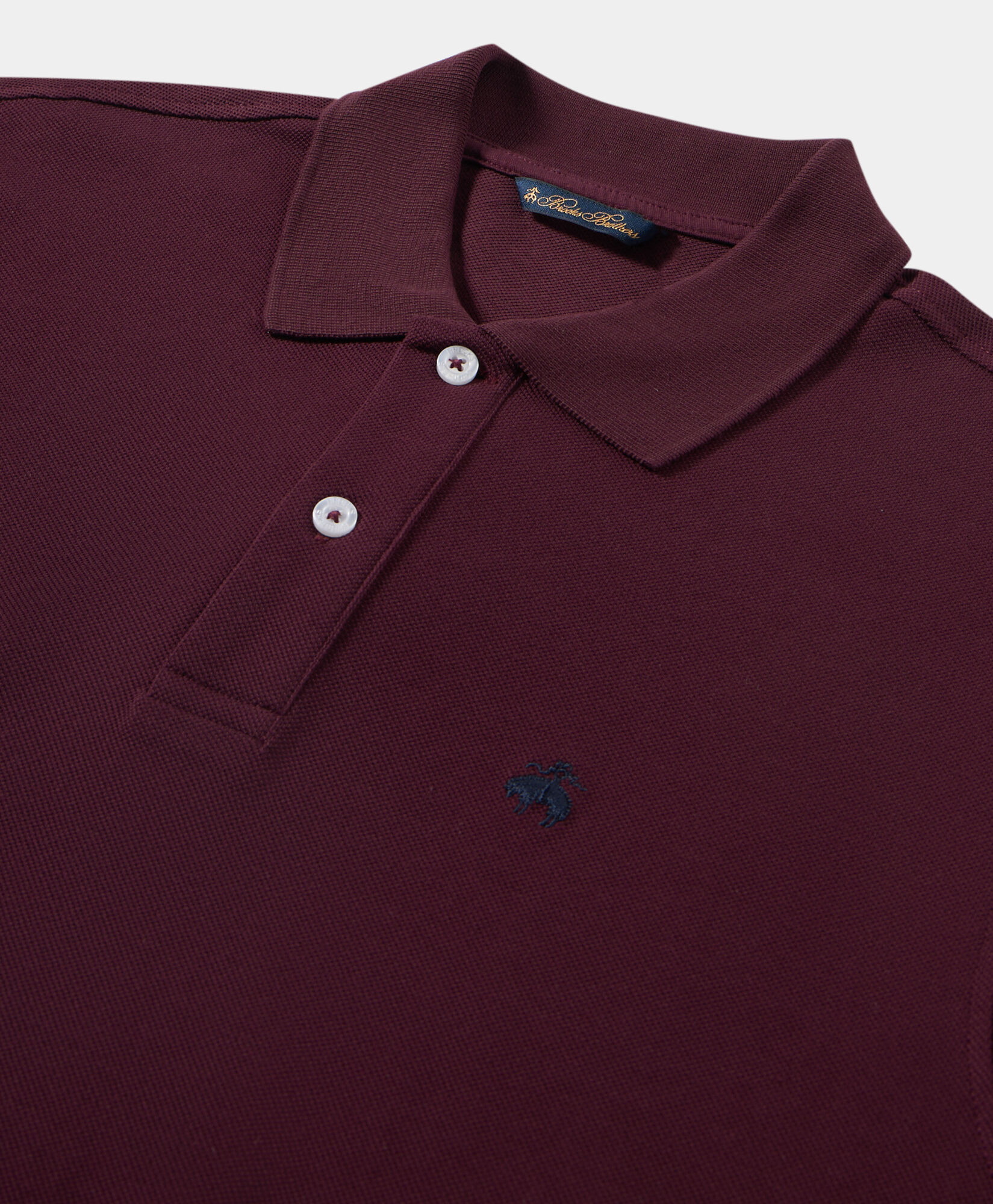 Brooks Brothers Piqué Cotton Polo Burgundy POJERL10COBEA001BORDP001
