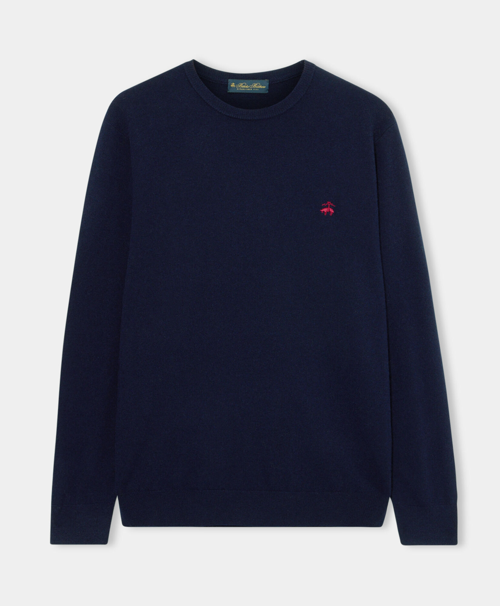 Brooks Brothers Lambswool Crewneck Navy KNCRN063WOPWO004NAVYP001