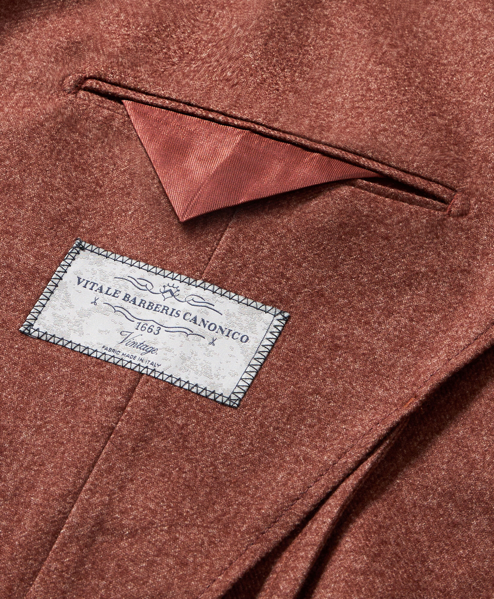 Brooks Brothers Melange Wool Blend Blazer Rust JKREG097WVBCO004RUSTP001