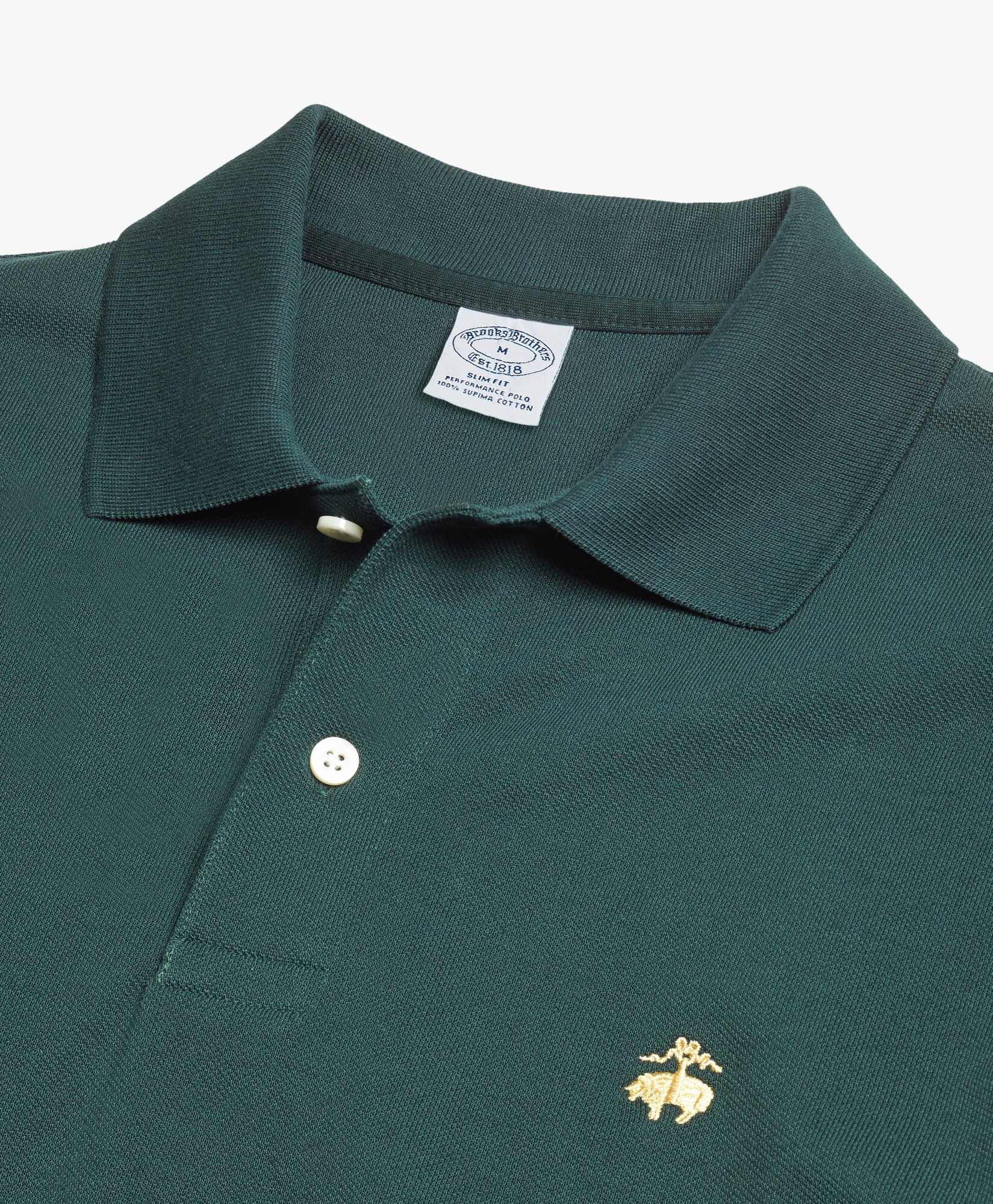 Brooks Brothers Golden Fleece Supima Cotton Polo Dark Green 1000085167US100174370