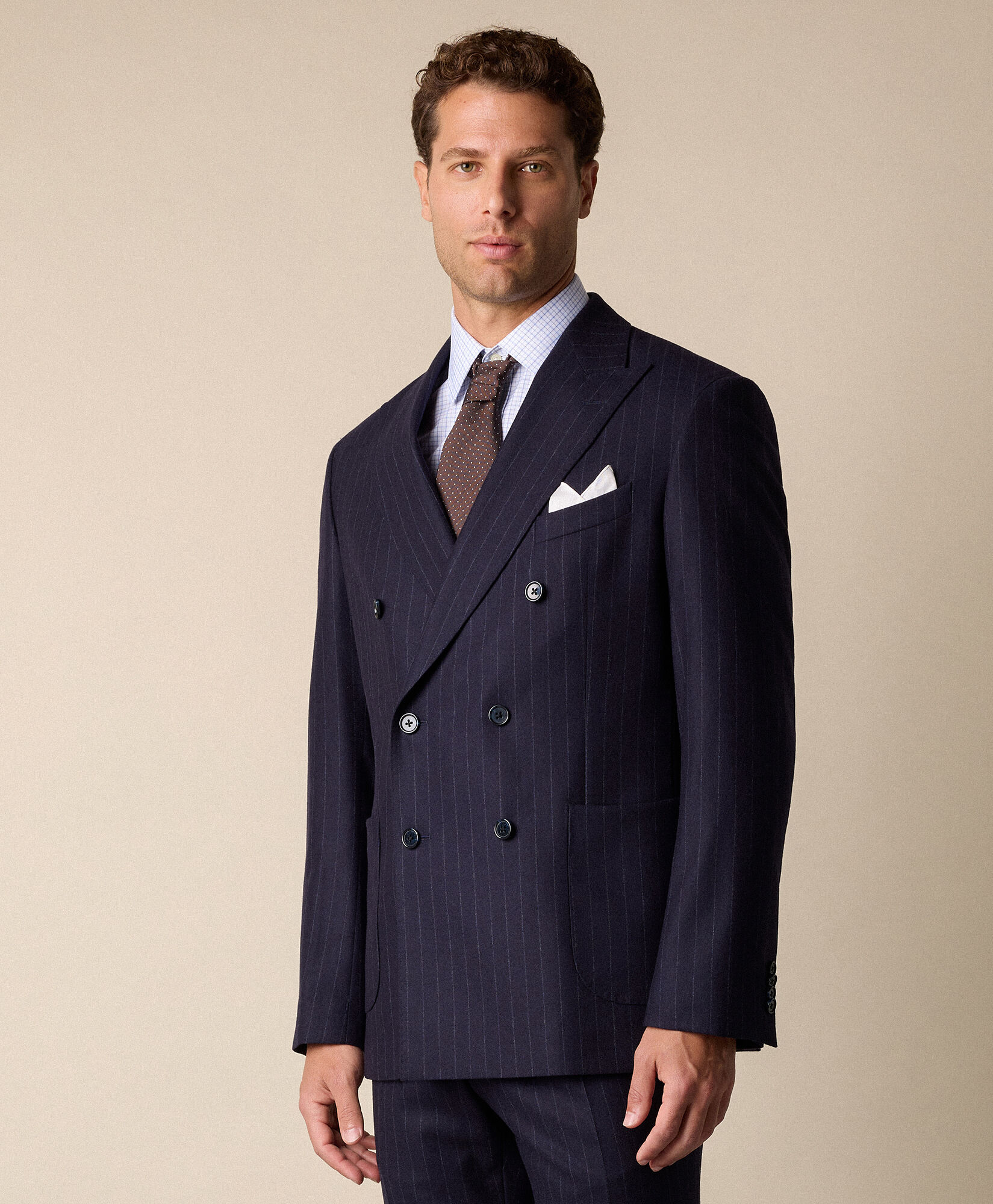 Brooks Brothers Chalkstripe Wool Suit Navy STREG052WOBWV002NAVYF001