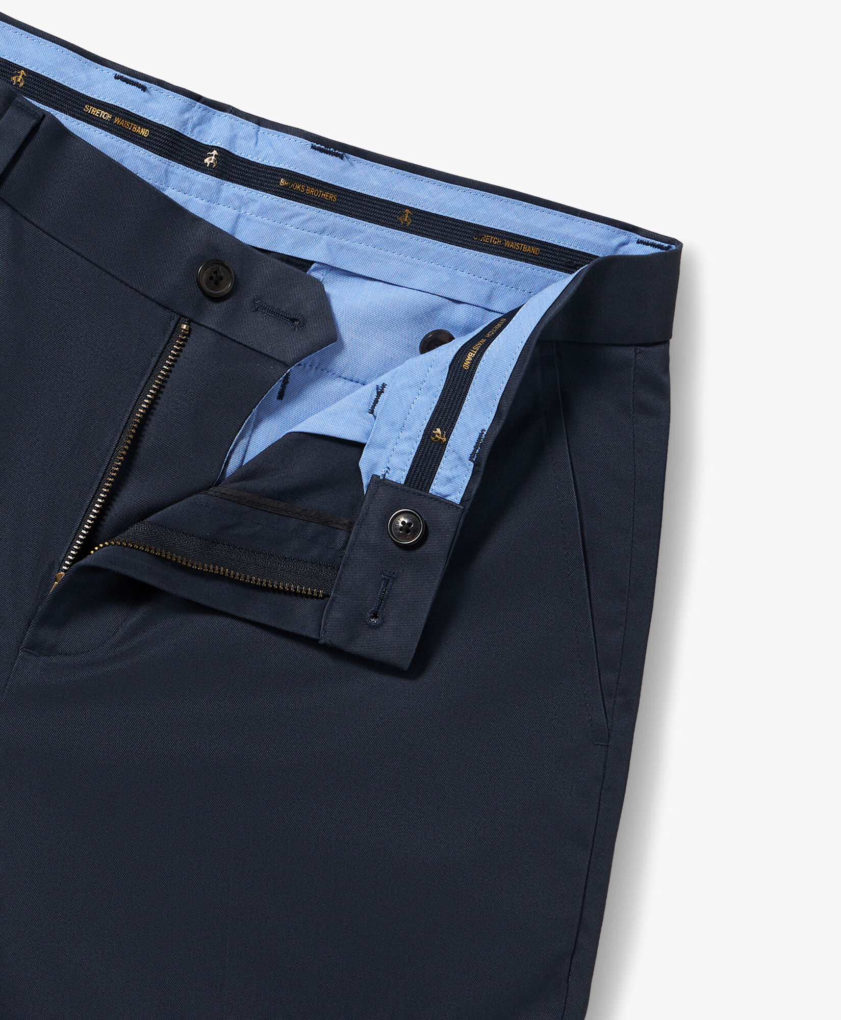 Brooks Brothers Slim Fit Chino Advantage in Cotone Elasticizzato Blu scuro 1000097229US100204795