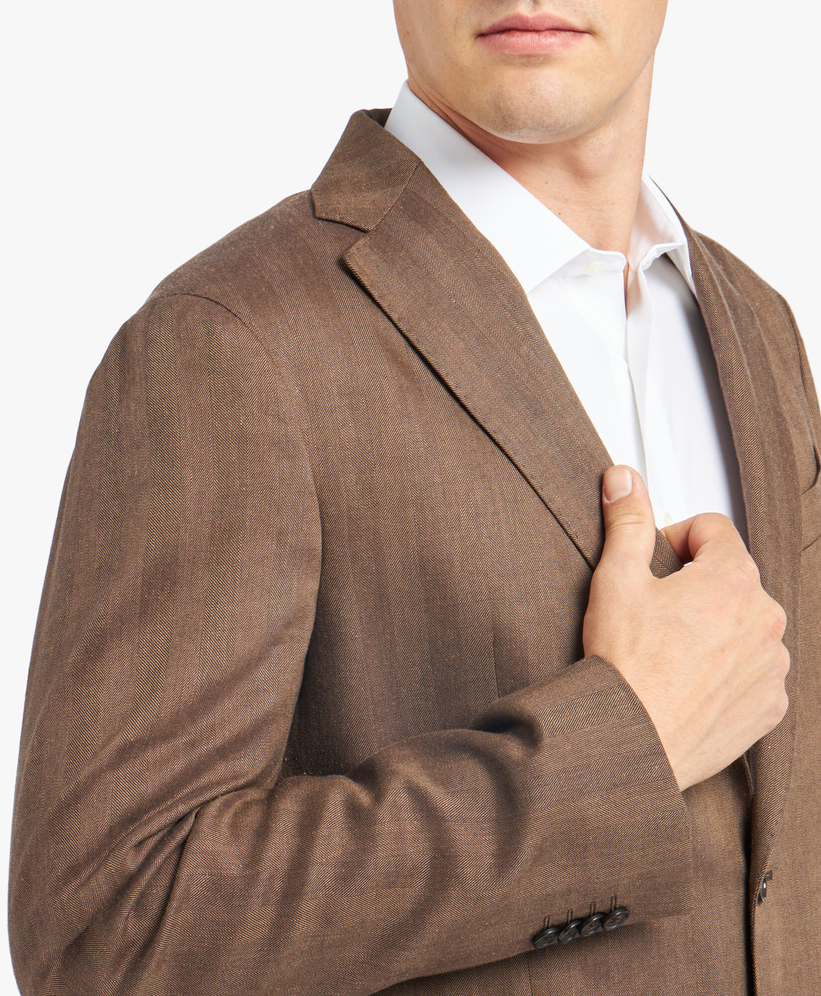 Brown Virgin Wool and Linen Blazer in Brown for Men Brooks Brothers EU