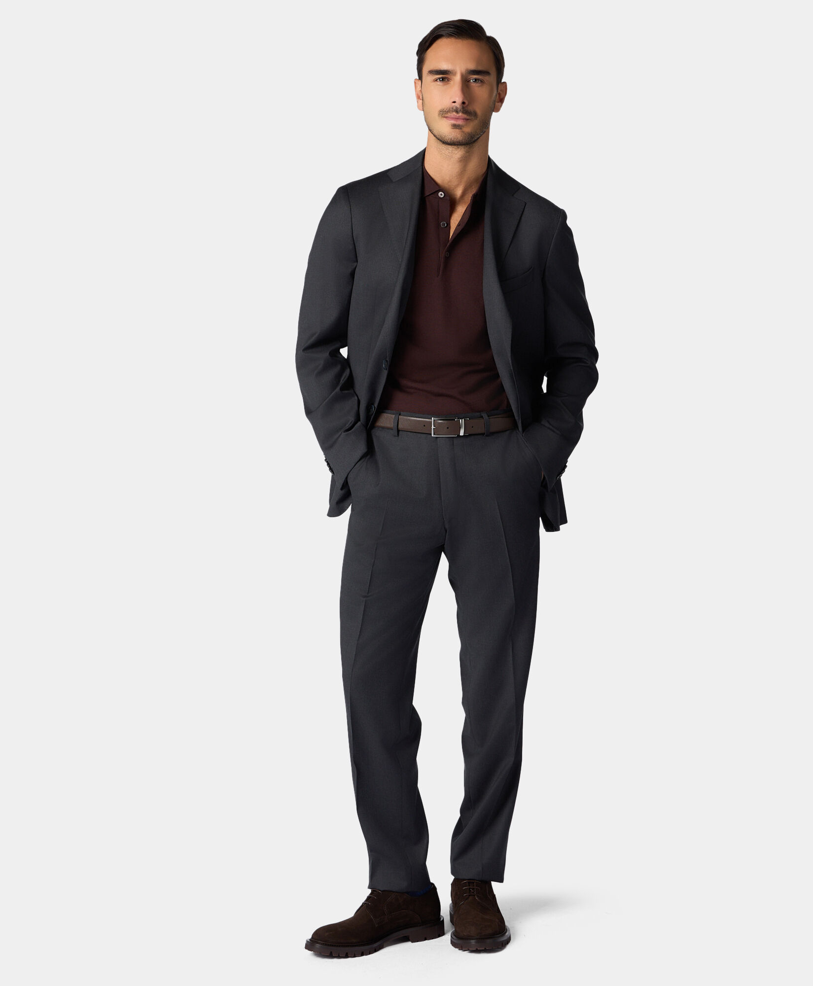Virgin Wool Classic Blazer in Dark Grey for Men Brooks Brothers UK