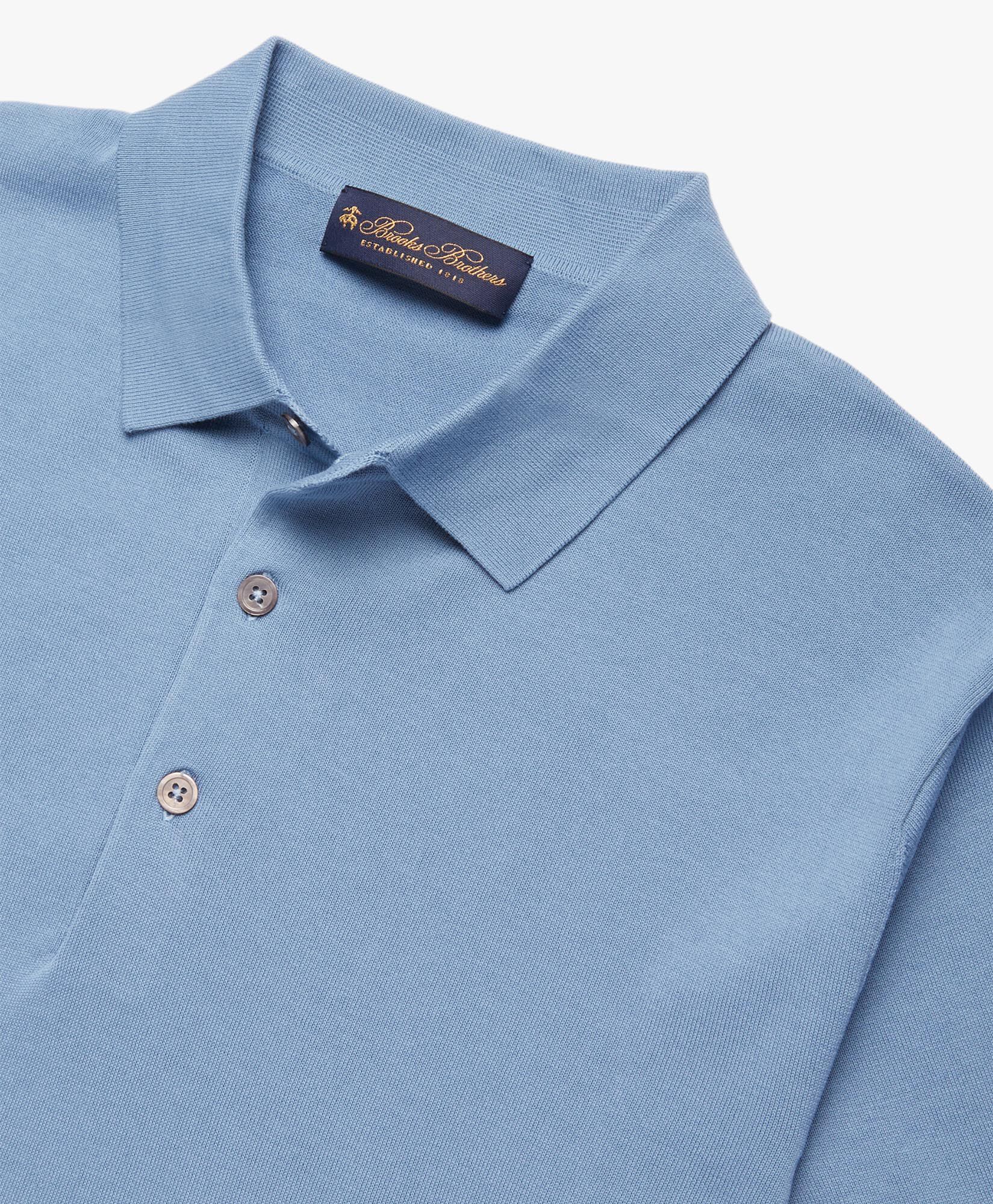 Cotton Polo Shirt in Light blue for Men Brooks Brothers EU
