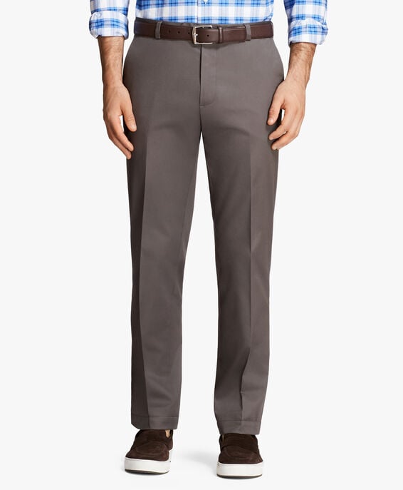 Brooks Brothers Pantalón chino de algodón elástico gris Gris 1000097229US100204794
