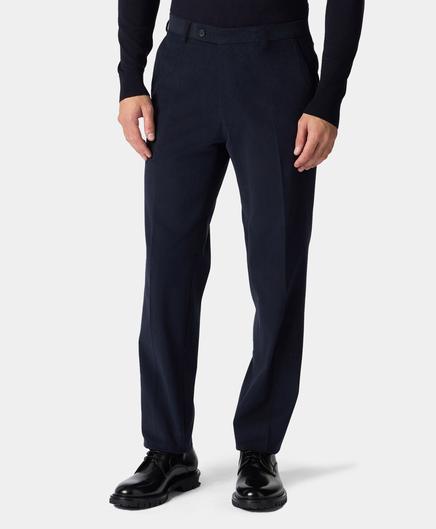 Cotton Trousers in Navy for Men Brooks Brothers EU