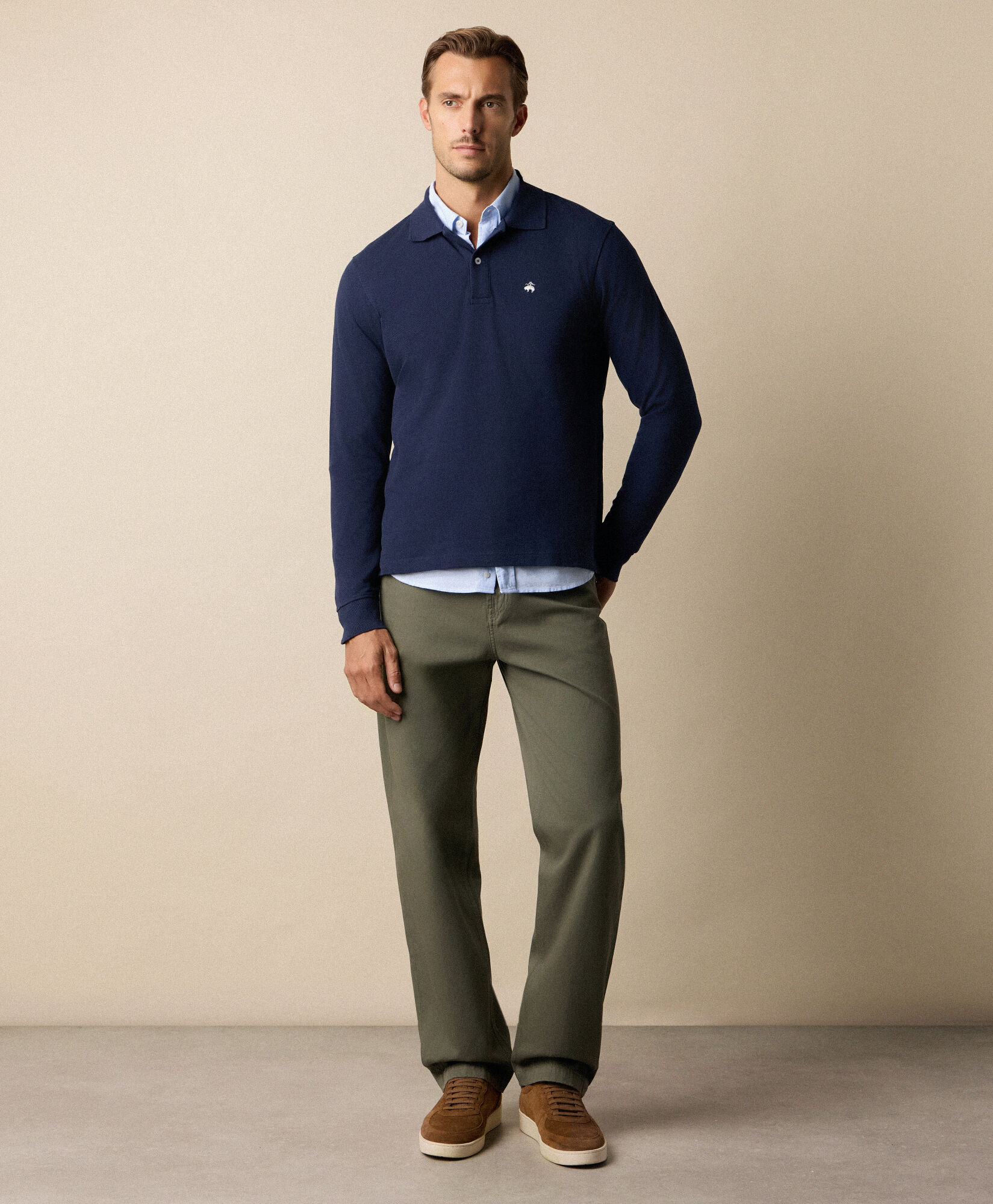 Brooks Brothers Piqué Cotton Polo Navy POJERL10COBEA001NAVYP001