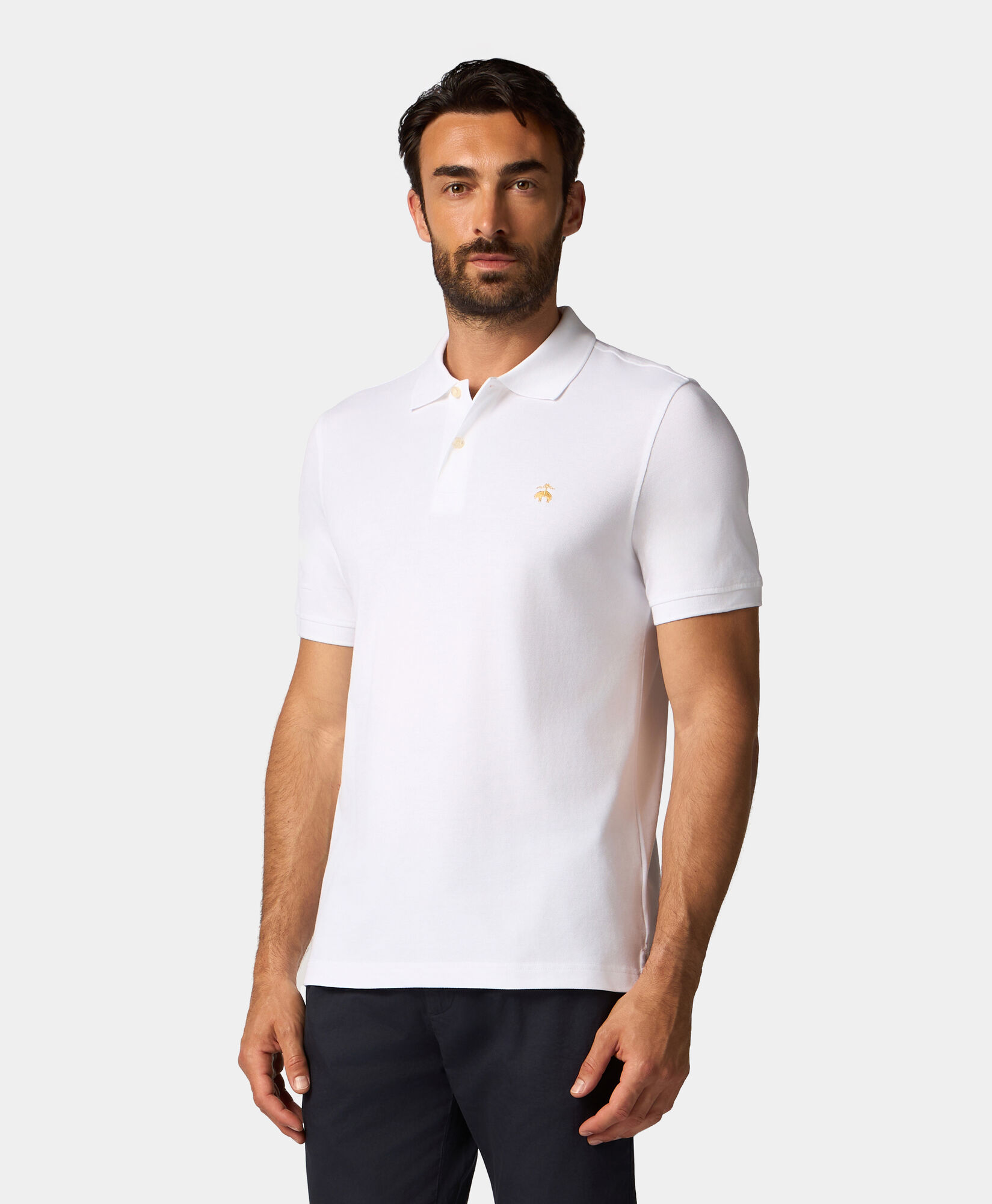 Brooks Brothers Golden Fleece Supima Cotton Polo White 1000085167US100174371