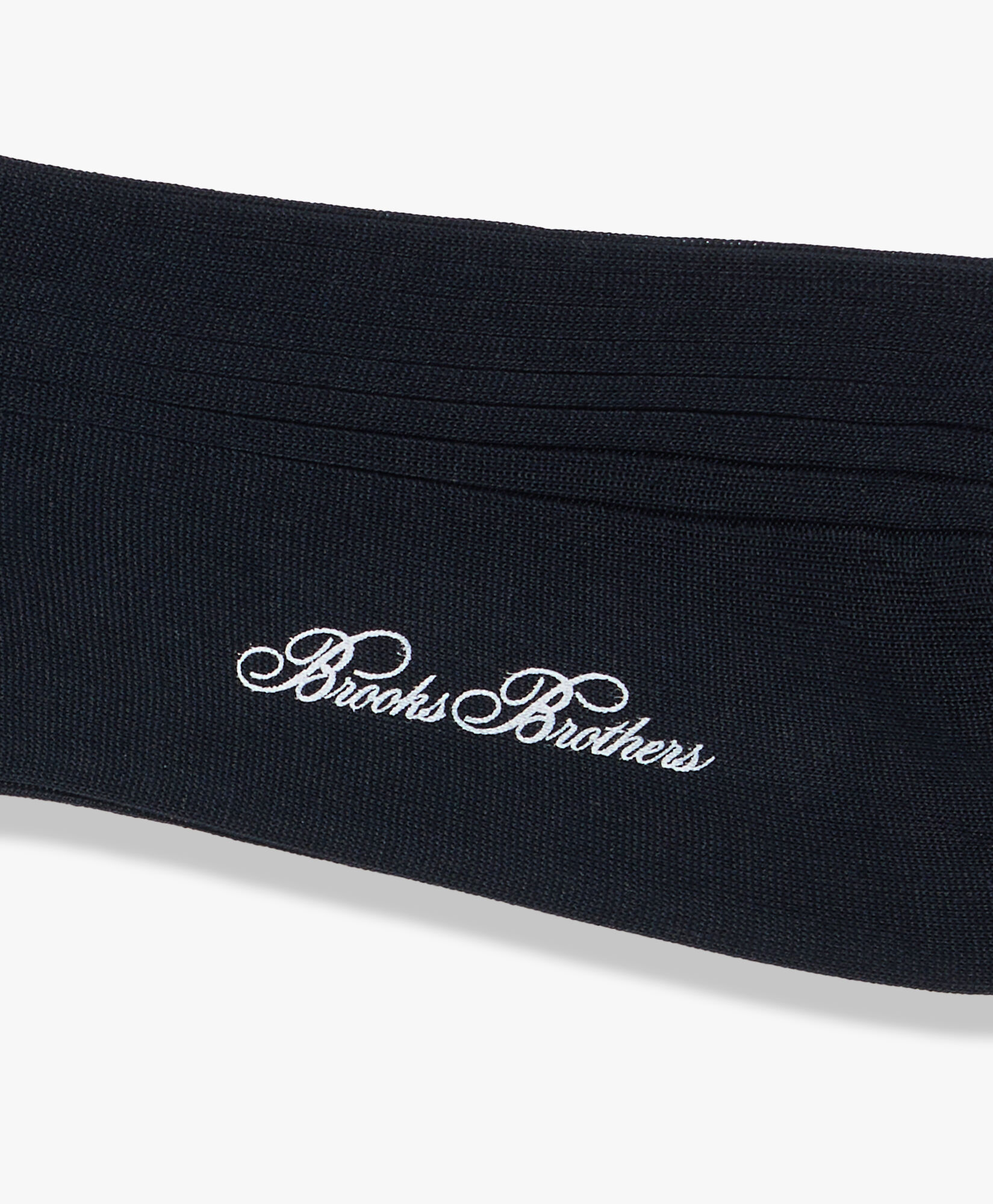 Brooks Brothers Ribbed Lisle Cotton Socks Navy MXAC90001KN10247001P