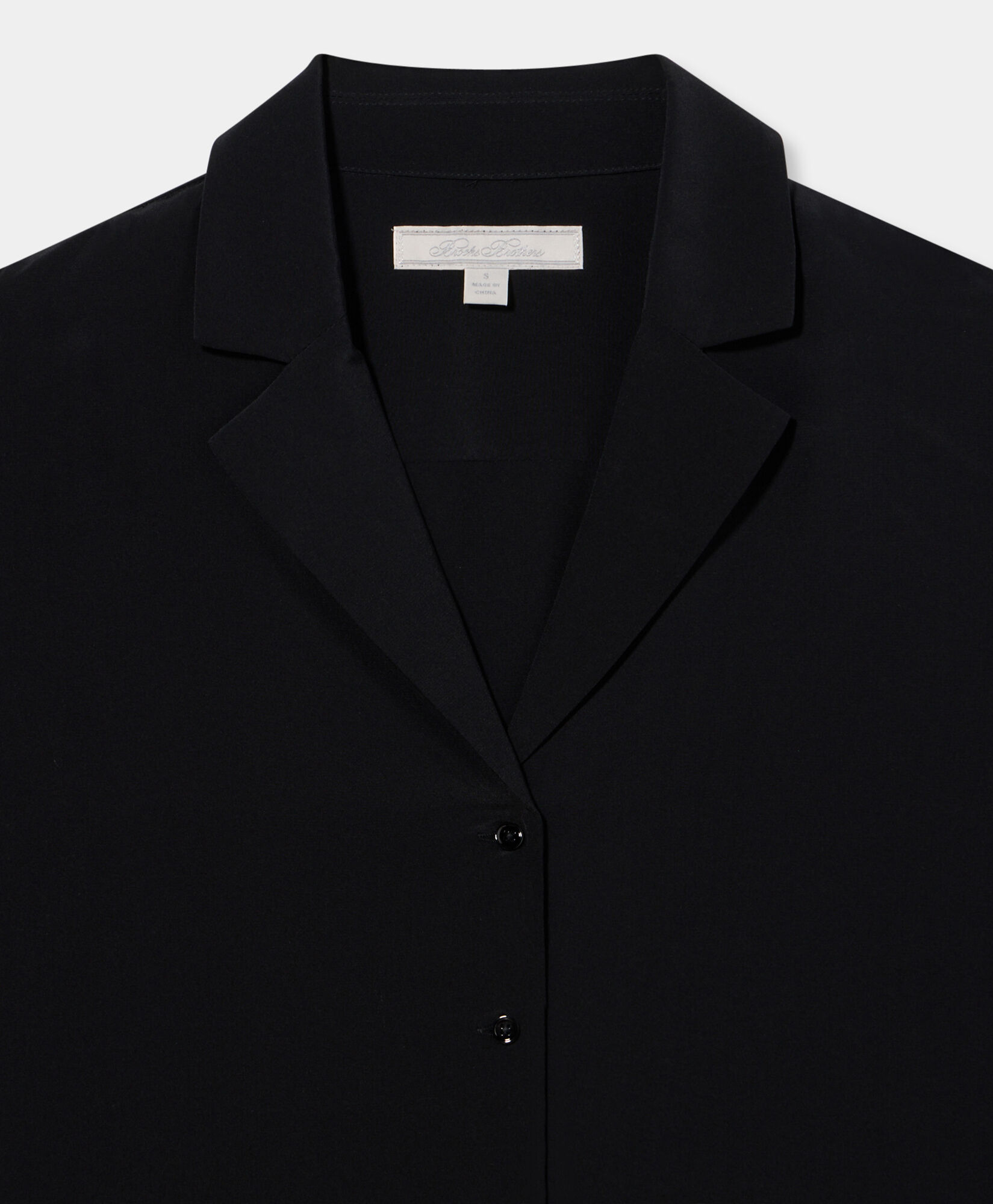 Brooks Brothers Crepe Silk Blouse Black 1000104909US100224907