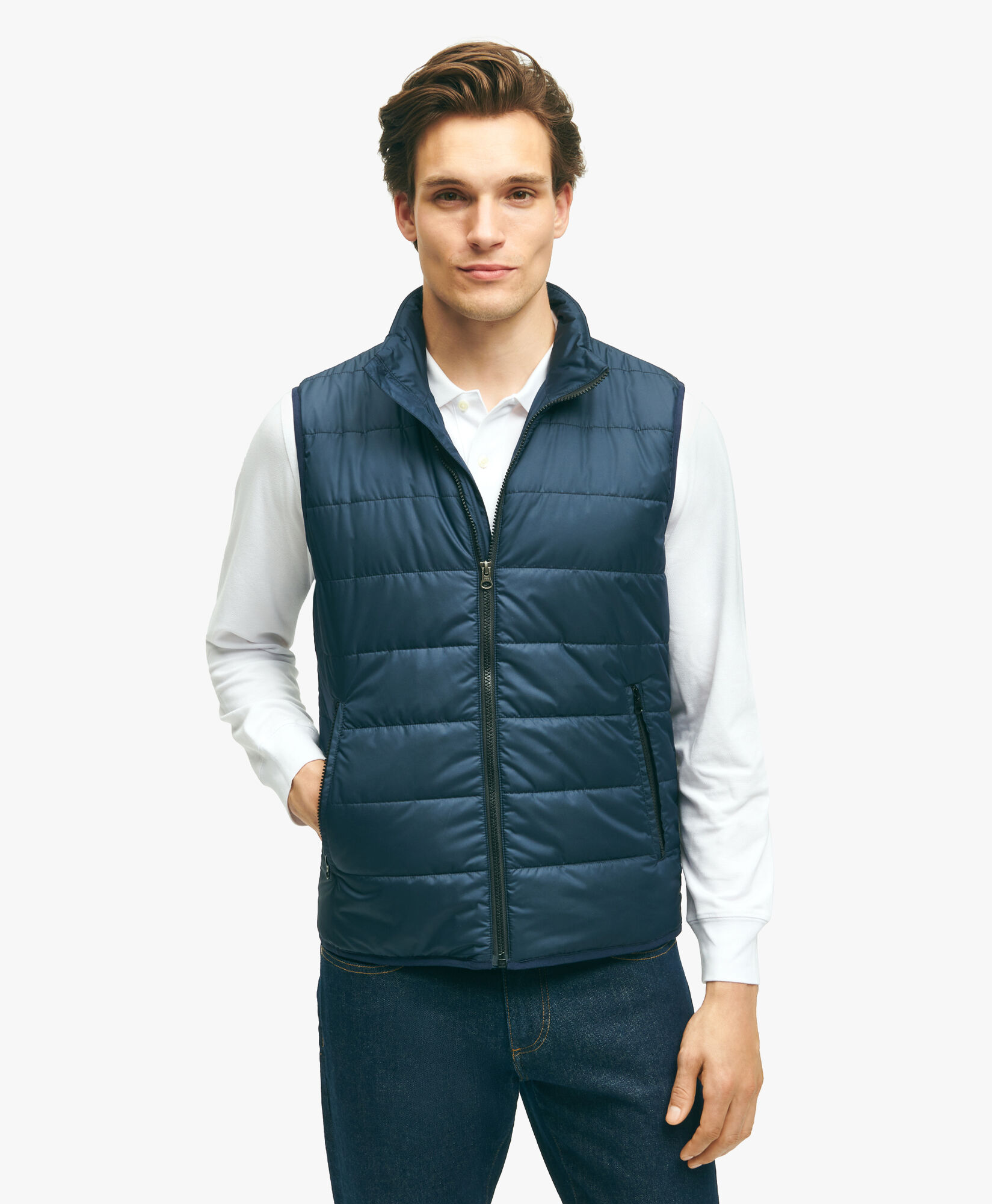 Brooks brothers puffer vest hotsell