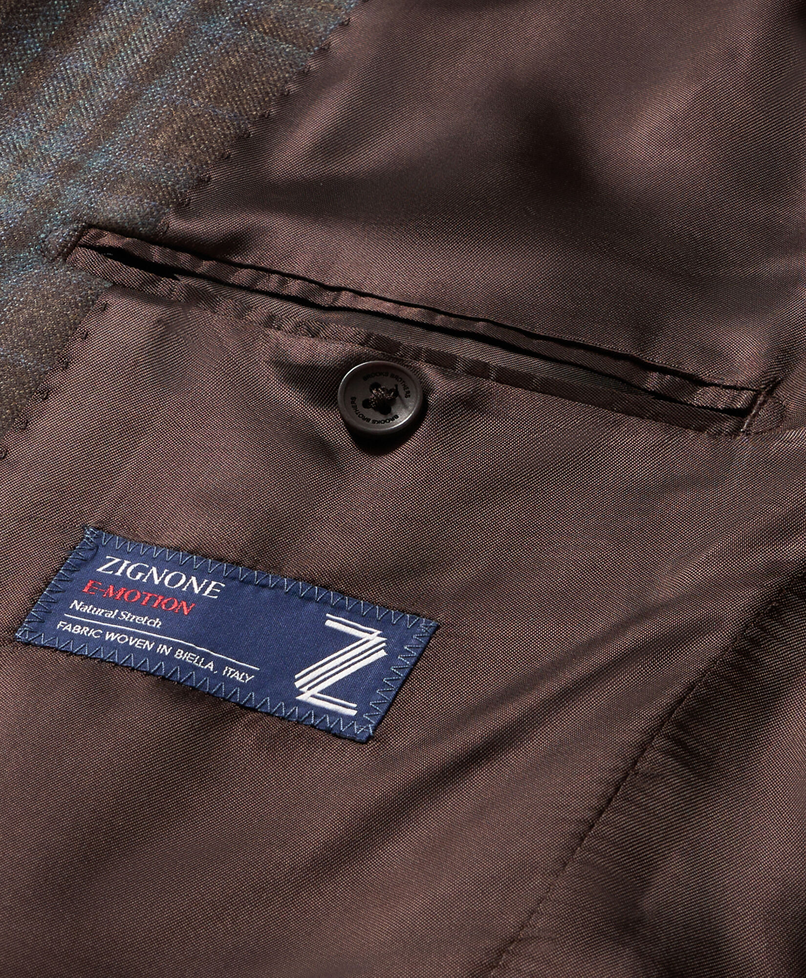 Brooks Brothers Checked Virgin Wool Blazer Brown JKREG099WVPWV003BRWNF001