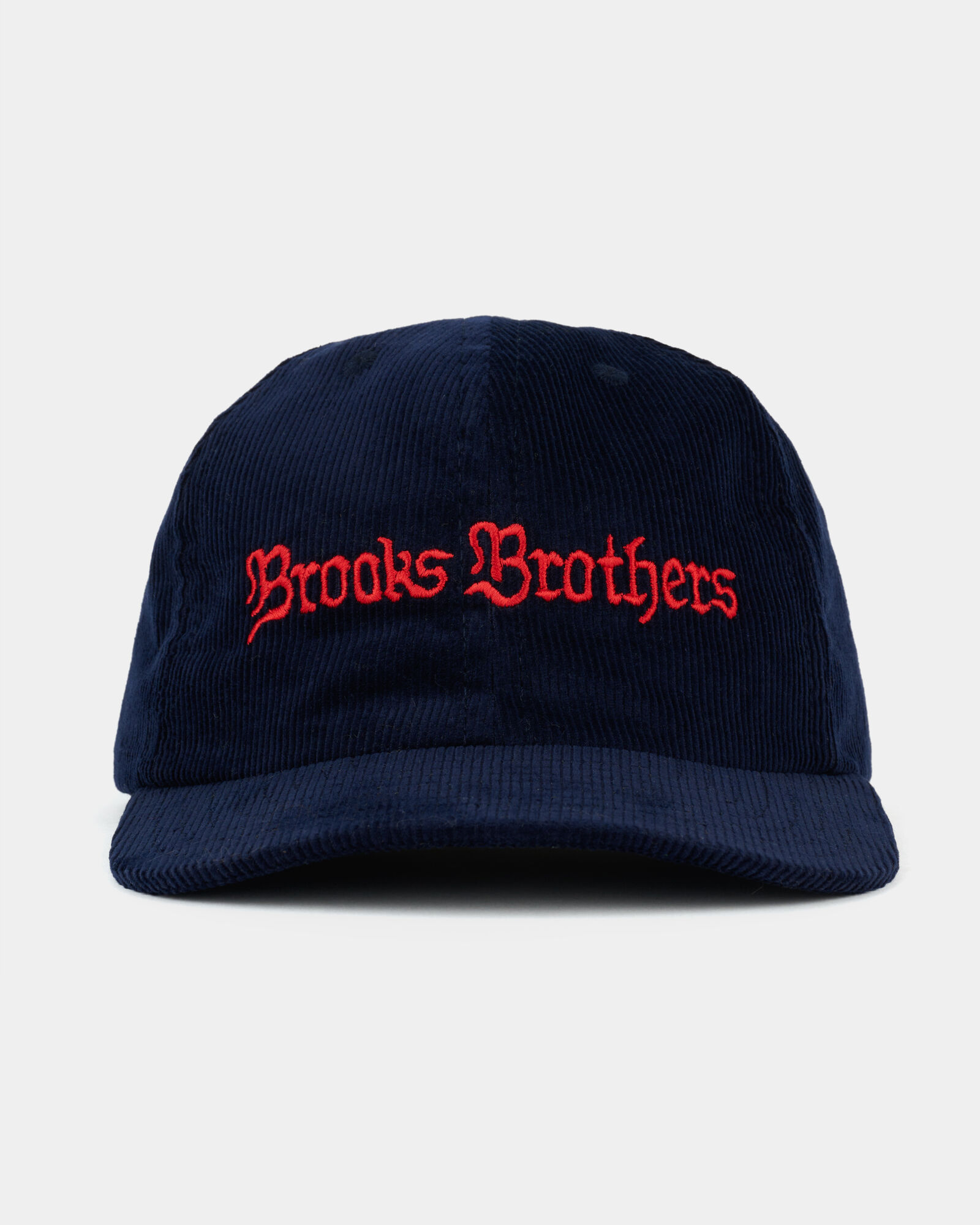 Brooks Brothers Brain Dead x Brooks Brothers California Casquette 6 Pans en Velours Côtelé Bleu Marine BDP25H11004472NY01