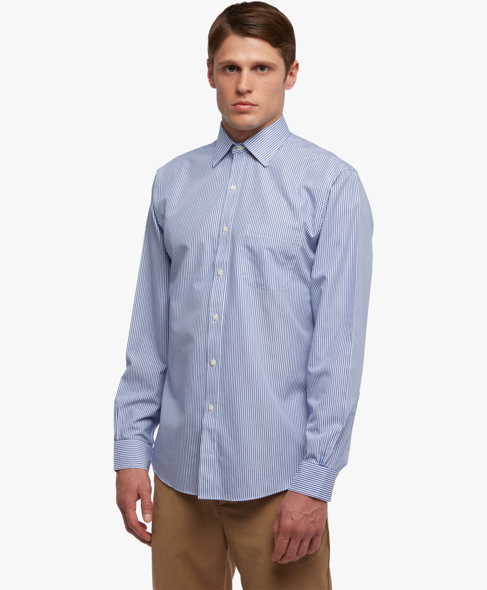 Chemise bleue regular en coton non iron a col Ainsley en Bleu ciel pour homme Brooks Brothers EU