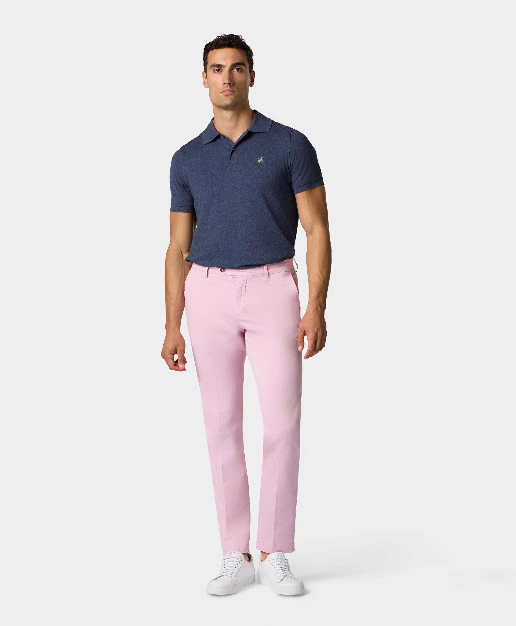 Brooks Brothers Golden Fleece Stretch Cotton Pique Polo Navy 1000090710US100219104