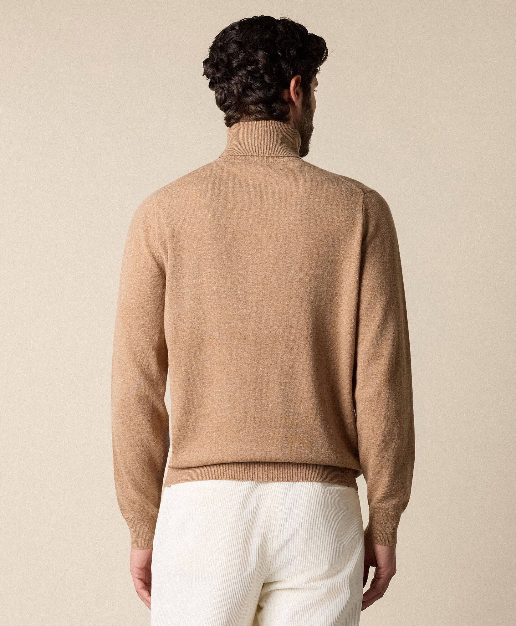 Brooks Brothers Lambswool Turtleneck Camel KNTRT017WOPWO004CAMEP001