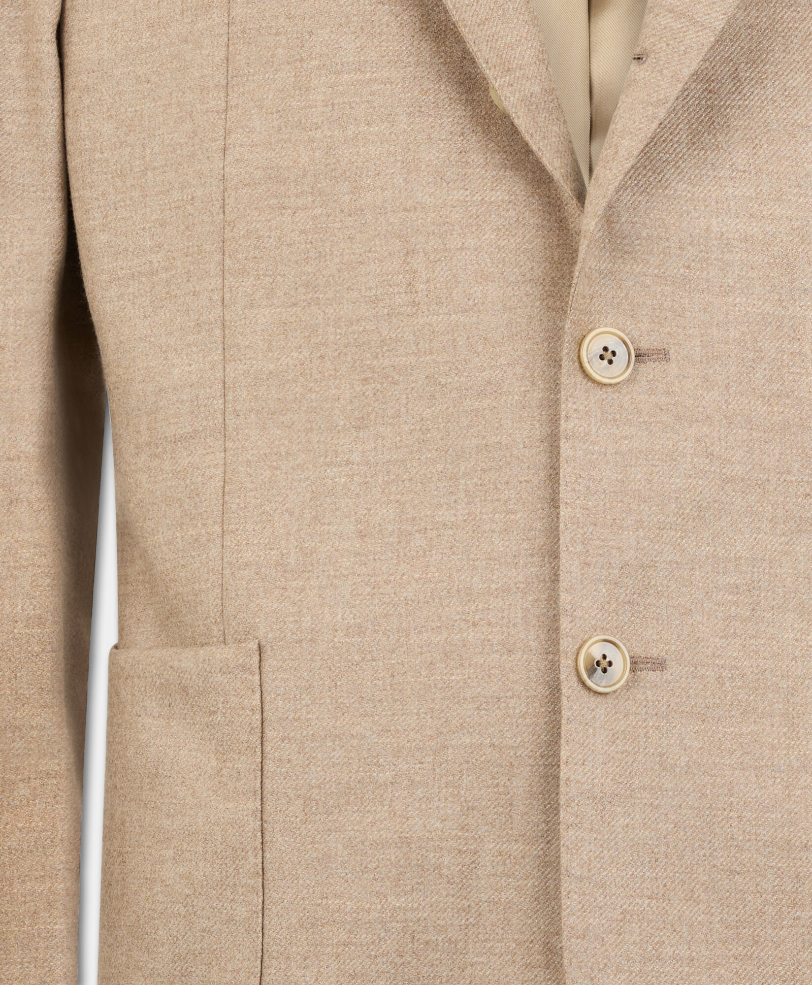 Brooks Brothers Plain Twill Wool-Cashmere Blazer Beige JKREG089WOBWS005BEIGP001