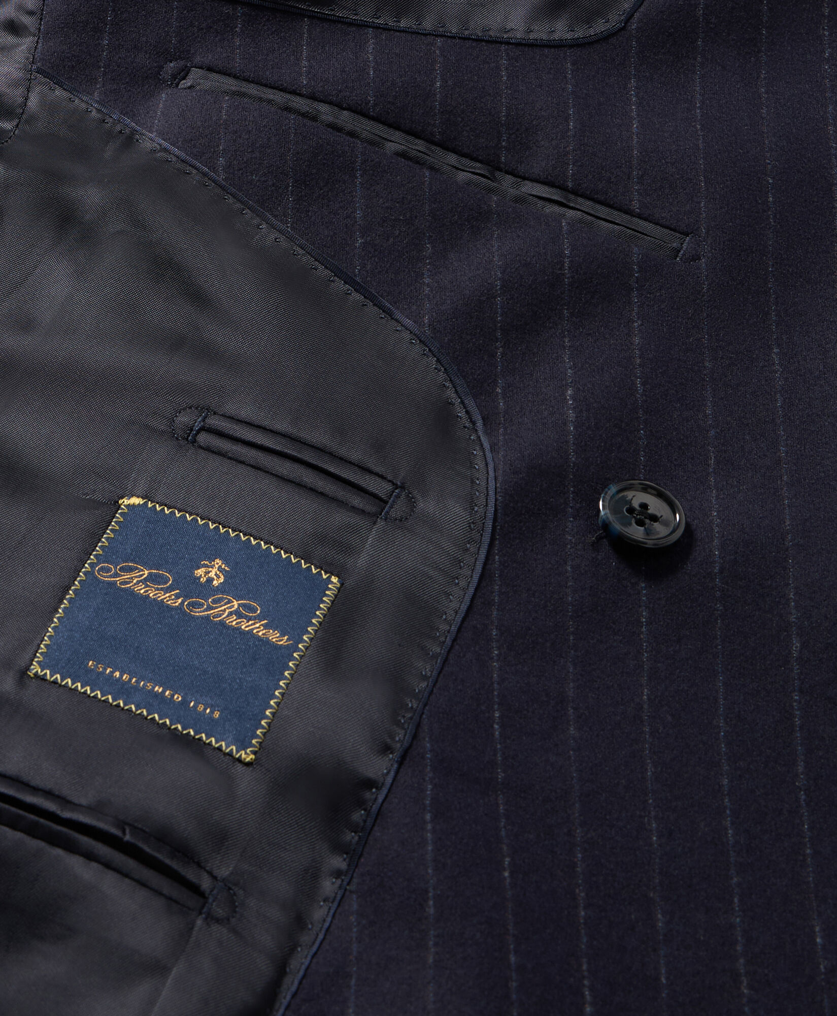 Brooks Brothers Chalkstripe Wool Suit Navy STREG052WOBWV002NAVYF001