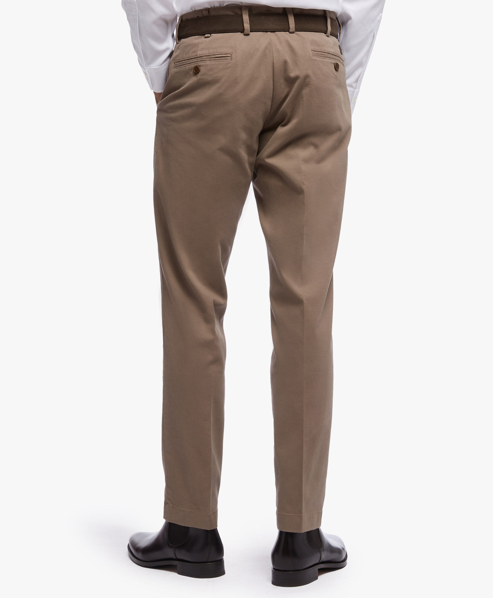 Soho Extra slim Fit Cotton Twill Stretch Chinos in Light Brown for Men Brooks Brothers EU