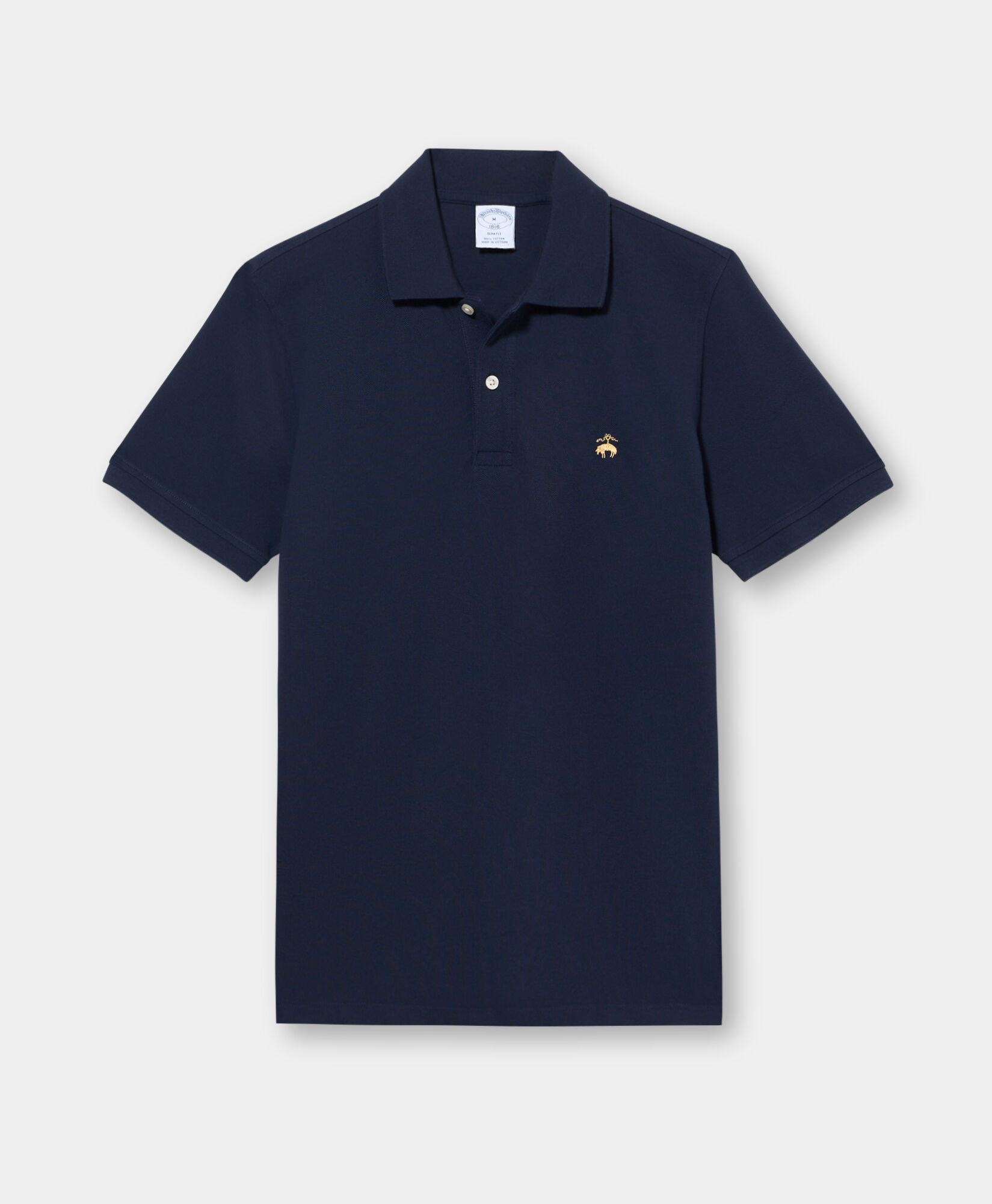 Brooks Brothers Slim Fit Piqu&eacute; Polo Shirt Navy 1000005098US100008027