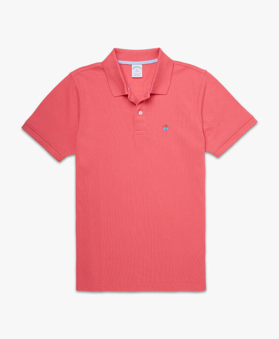 Brooks Brothers Slim-fit Short Sleeves Pique Polo Shirt Bright Pink 1000077218US100189277
