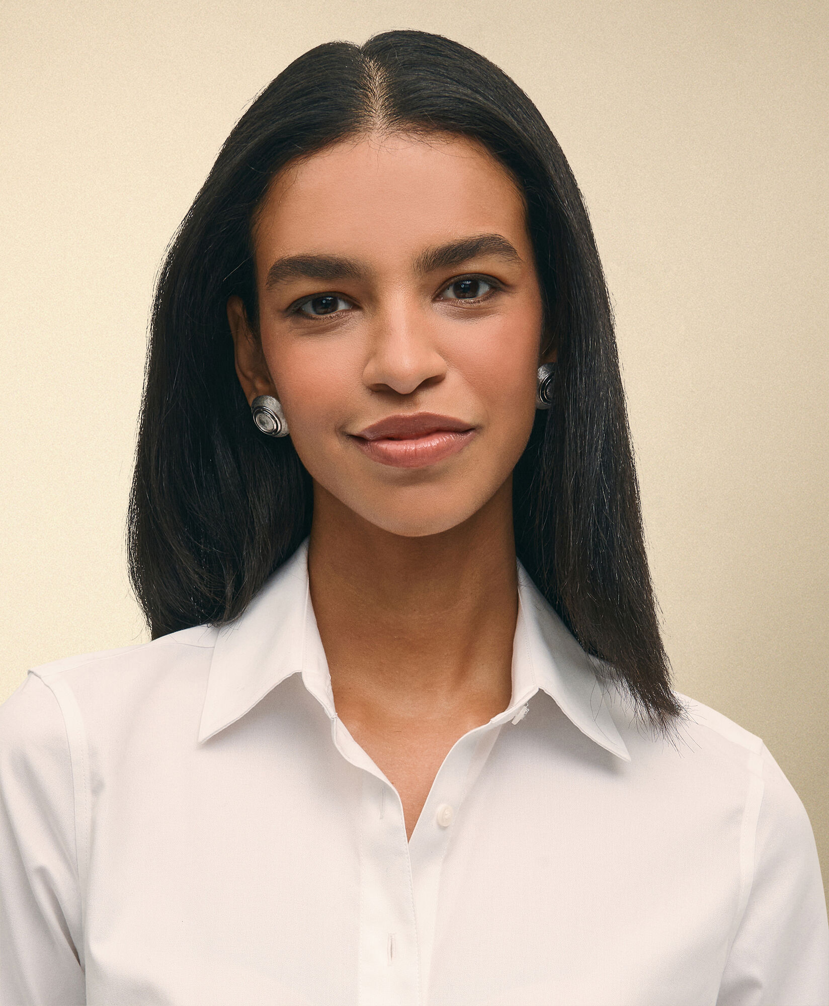 Brooks Brothers Classic Fit Non-Iron Oxford Pinpoint Supima Shirt with Forward Point Collar White 1000102820US100217229