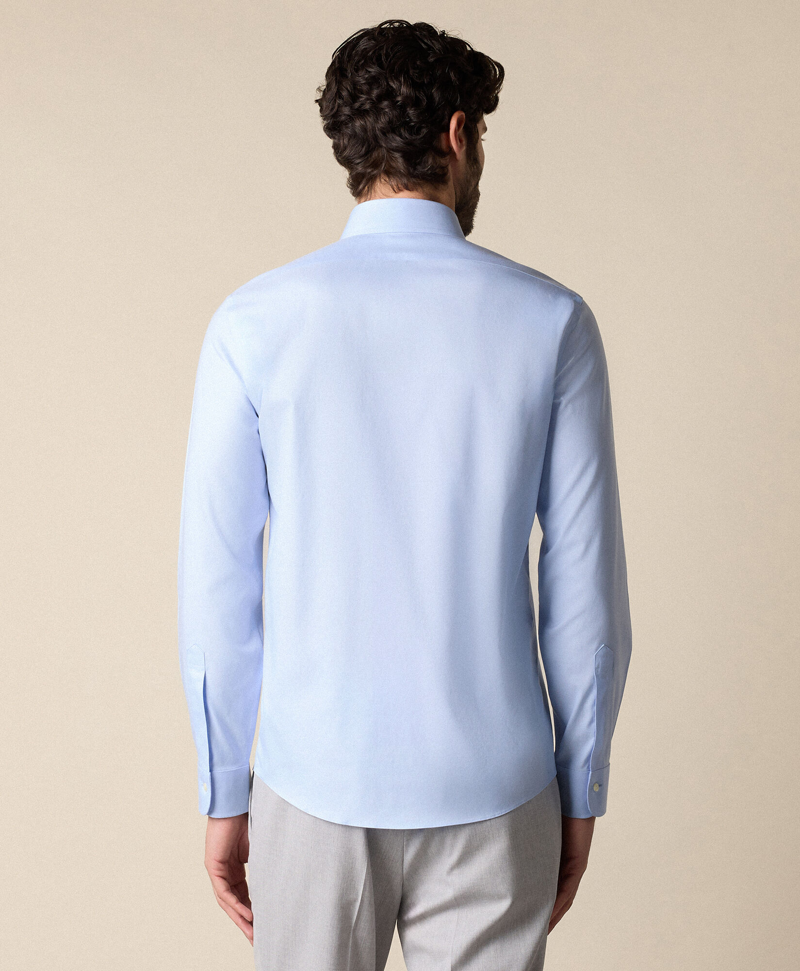 Brooks Brothers Slim Fit Non-Iron Oxford Pinpoint Shirt with Button Down Collar Light Blue 1000107592US100228148