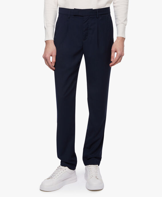 Brooks Brothers Pantalone chino elasticizzato Blu navy CPCHI009PLBRY001NAVYP001