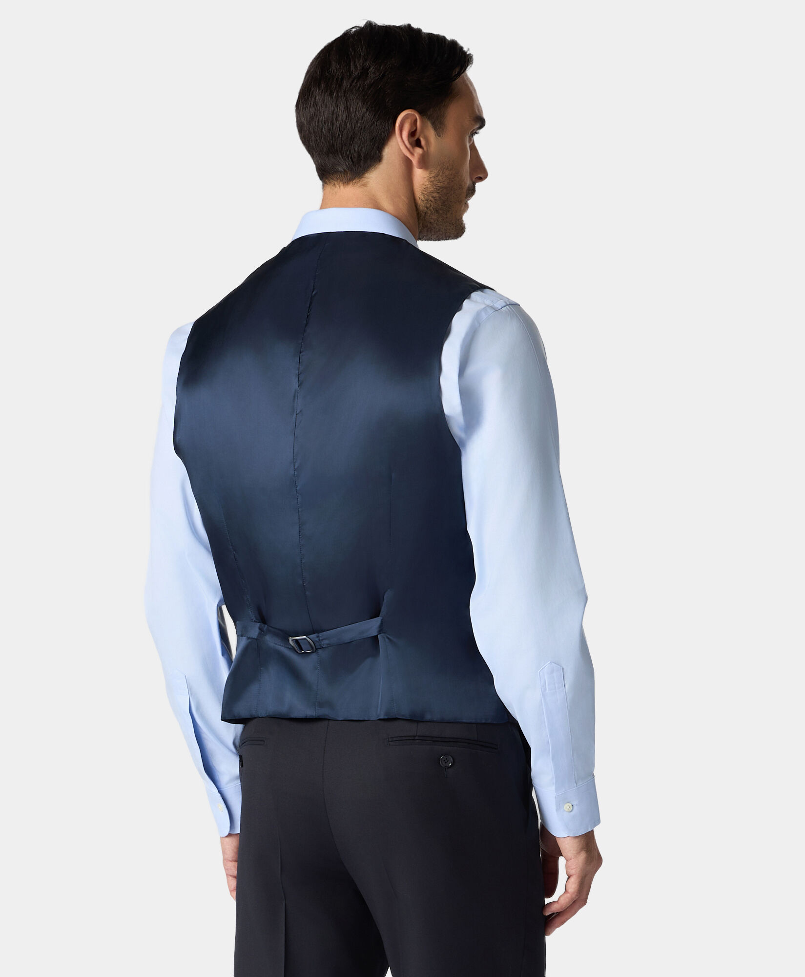 Brooks Brothers Virgin Wool Vest Navy VTREG001WVPWV003NAVYP001