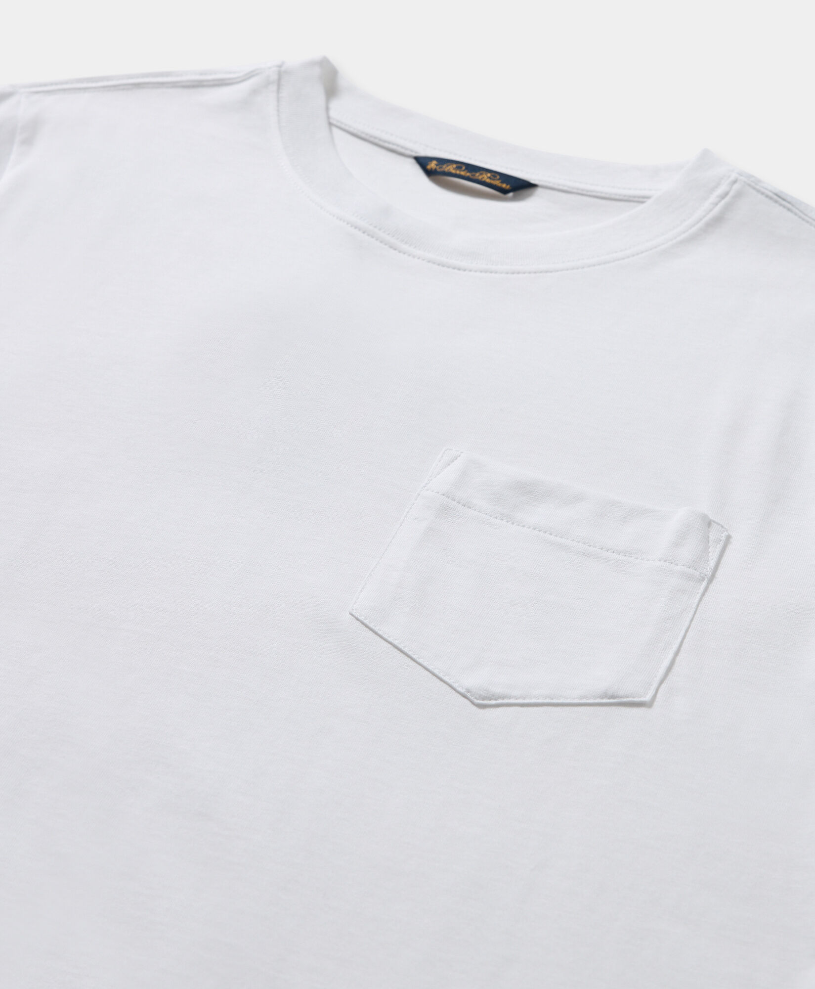 Brooks Brothers Cotton Pocket T-Shirt White KNTSH009COPCO001WHITP001
