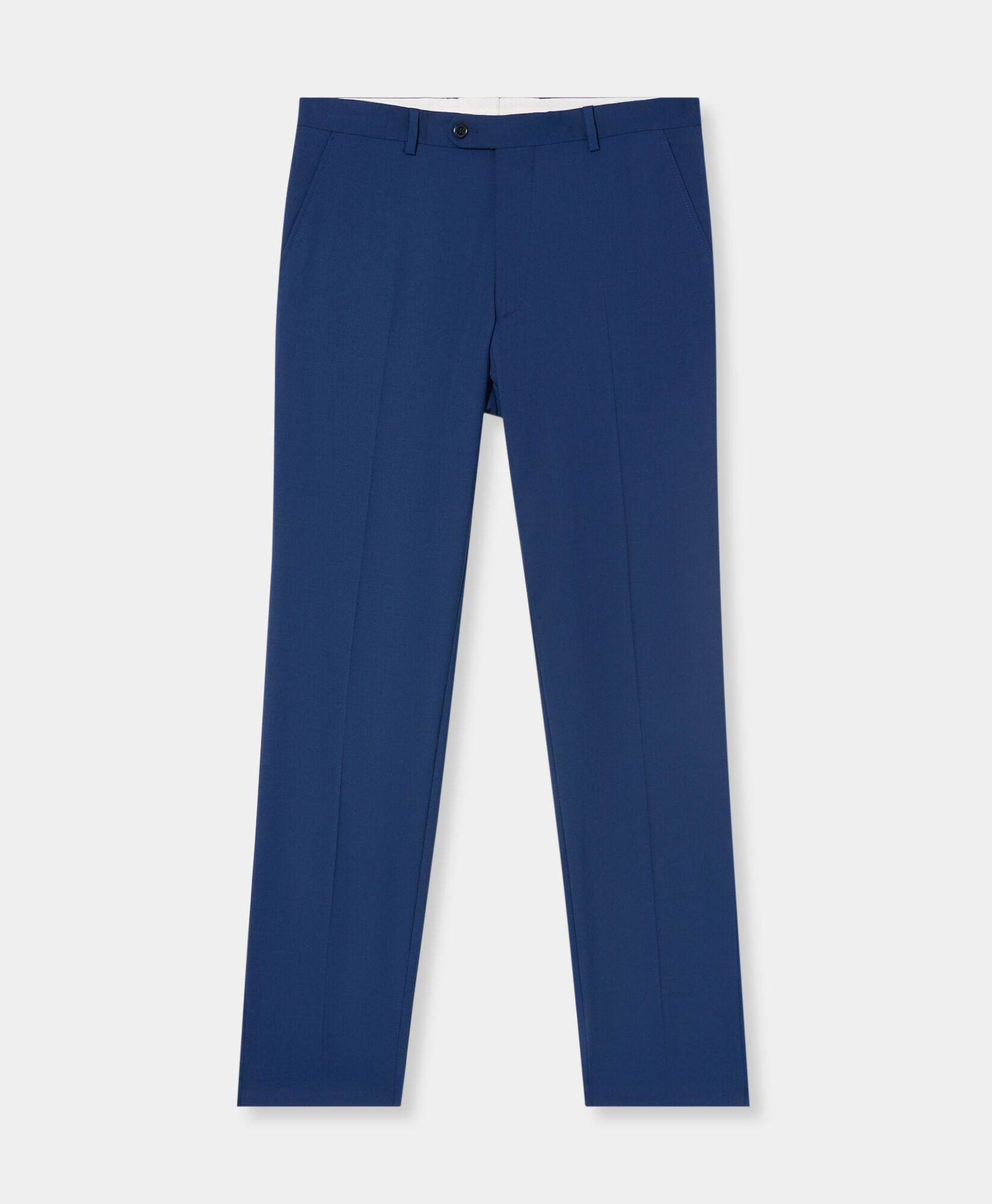 Brooks Brothers Virgin Wool Trousers Royal Blue DTROU023WVPWV003RBLUP001